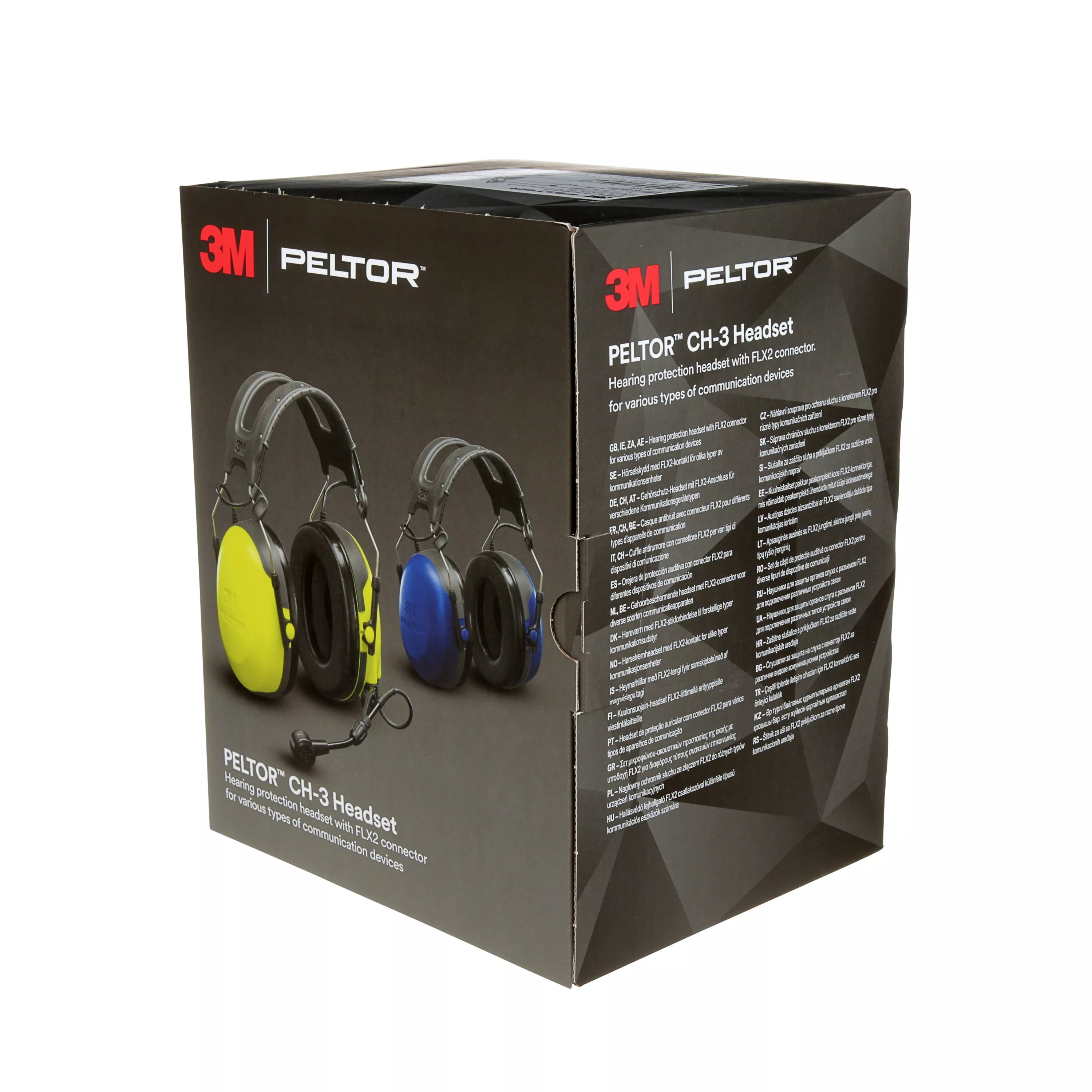 SKU 7100203150 | 3M™ PELTOR™ CH-3 Headset with PTT MT74H52P3E-111