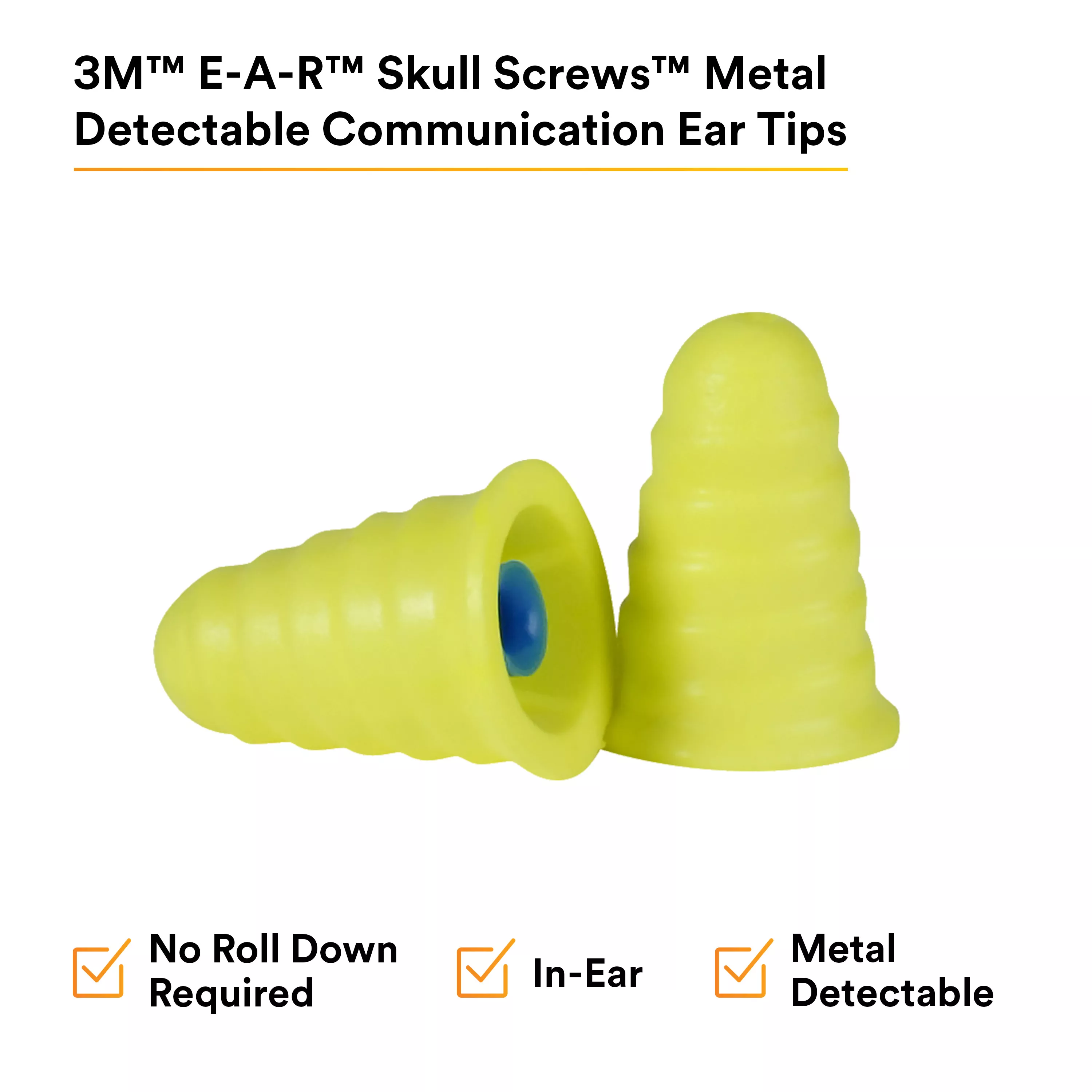 UPC 10078371668393 | 3M™ E-A-R™ Skull Screws™ Metal Detectable Communication Ear Tips