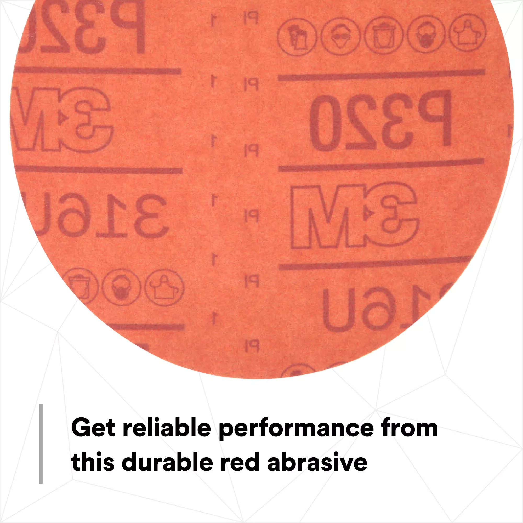 SKU 7000119782 | 3M™ Hookit™ Red Abrasive Disc