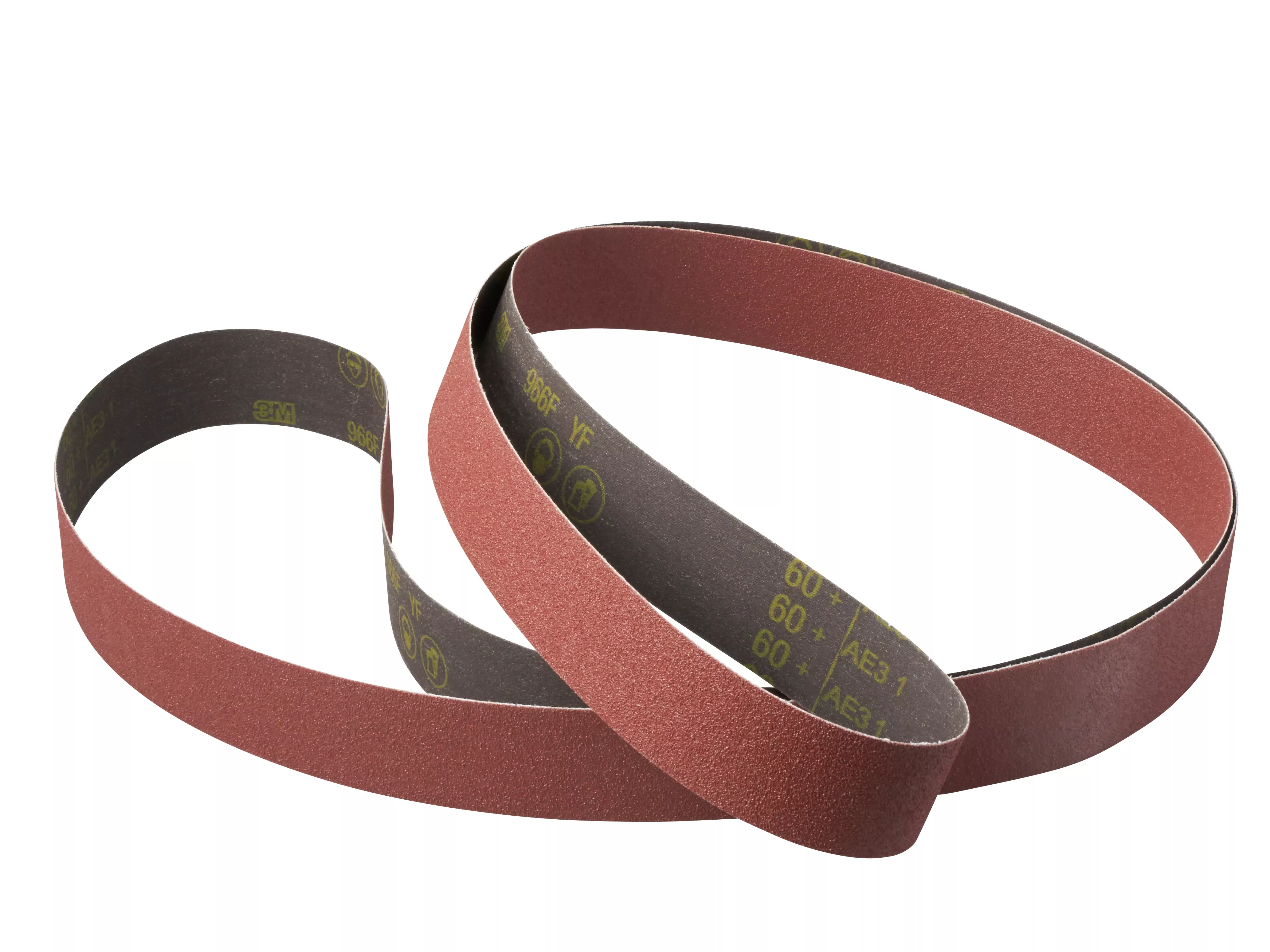 3M™ Cubitron™ II Cloth Belt 966F, 50+ ZF-weight, 4 in x 132 in, Sine-lok, 25 ea/Case