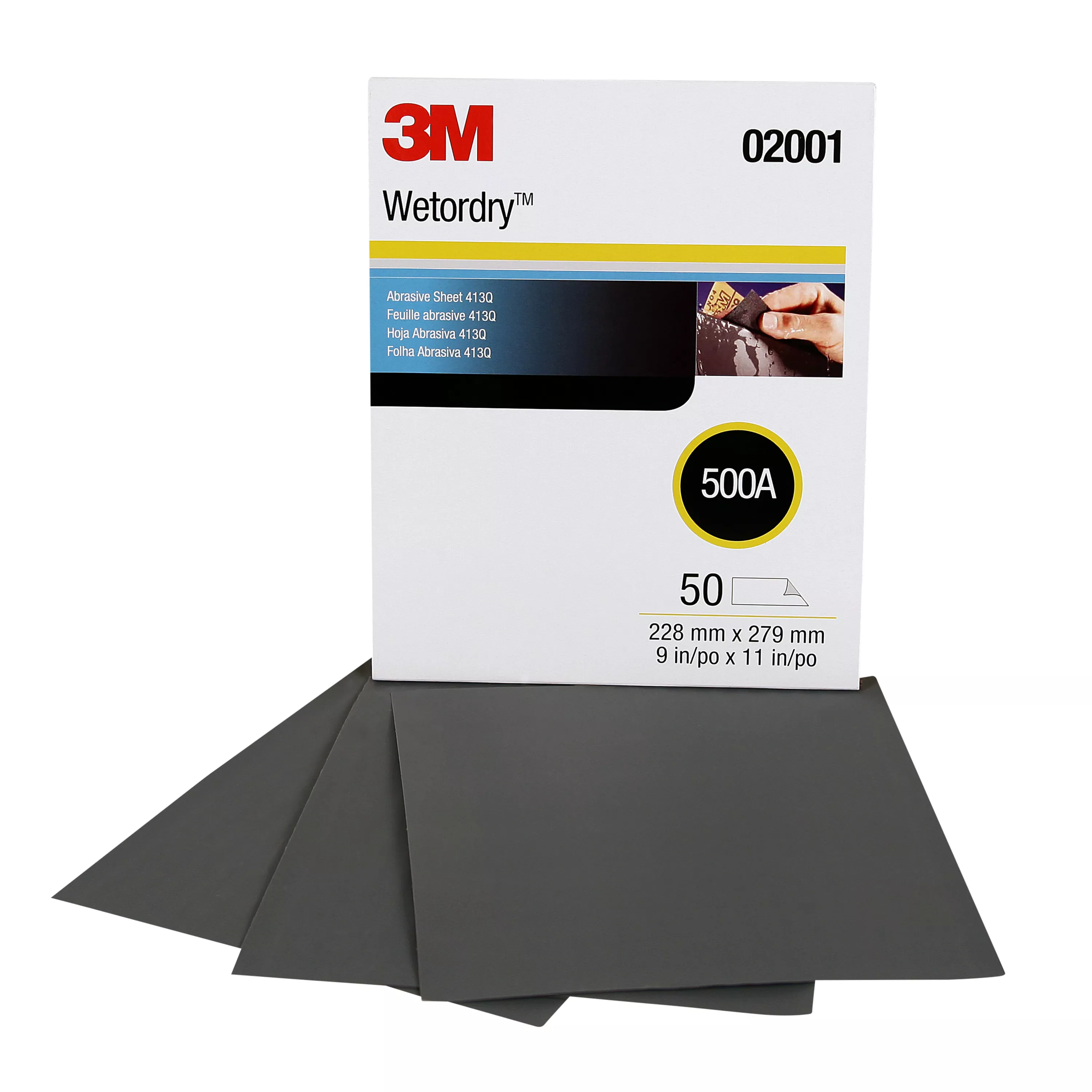 Product Number 413Q | 3M™ Wetordry™ Abrasive Sheet 413Q