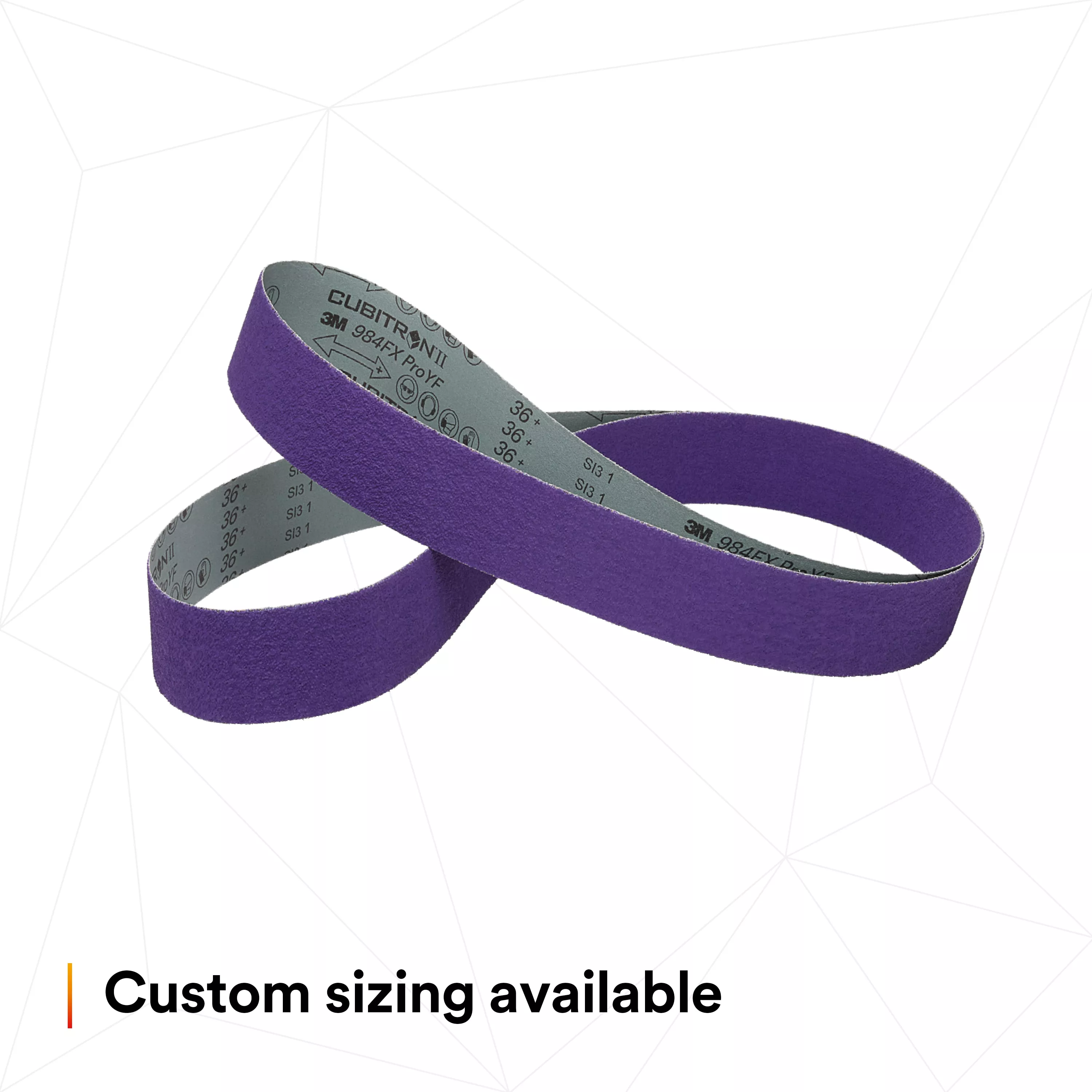 SKU 7100244959 | 3M™ Cubitron™ II Cloth Belt 984FX Pro