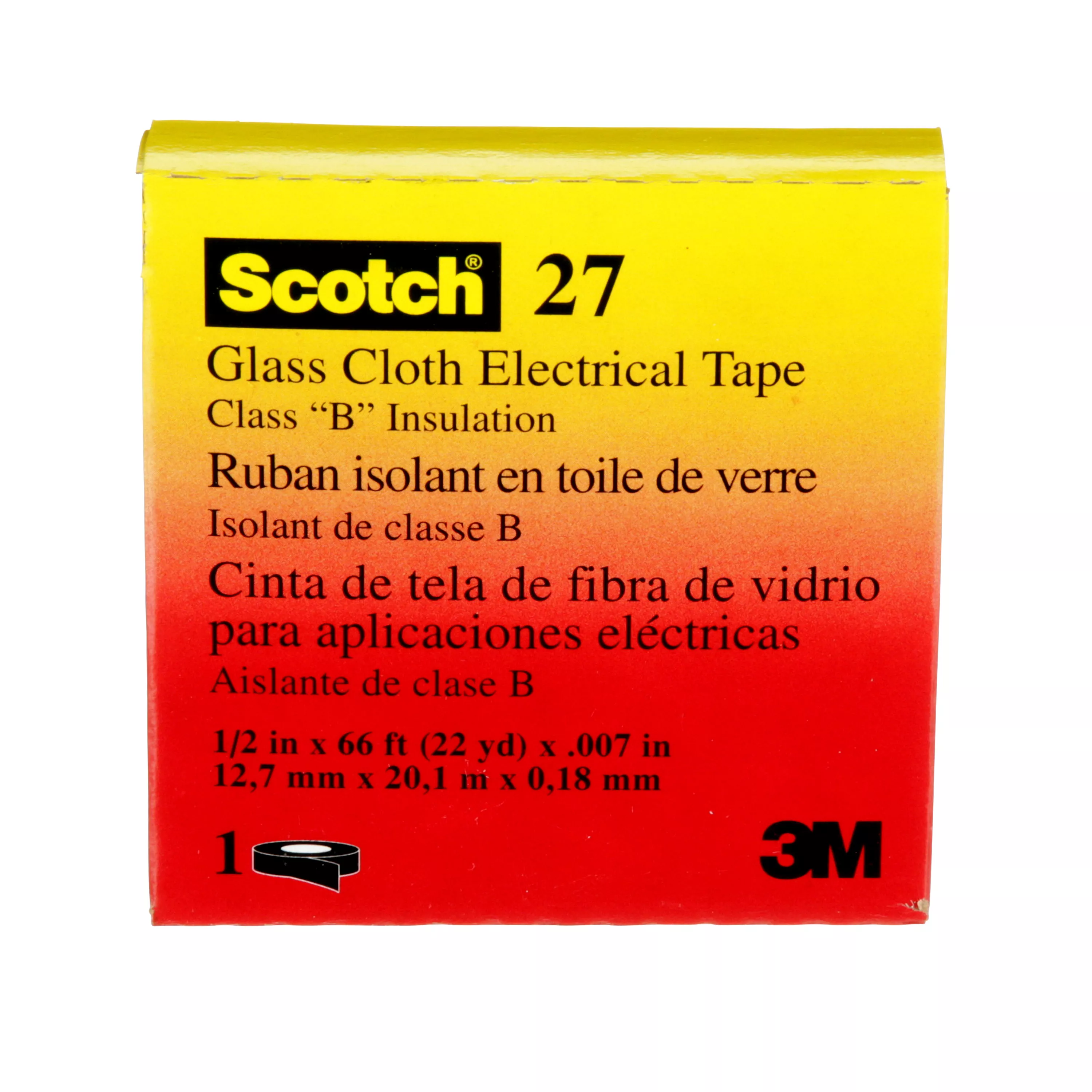 SKU 7000005814 | 3M™ Glass Cloth Electrical Tape 27