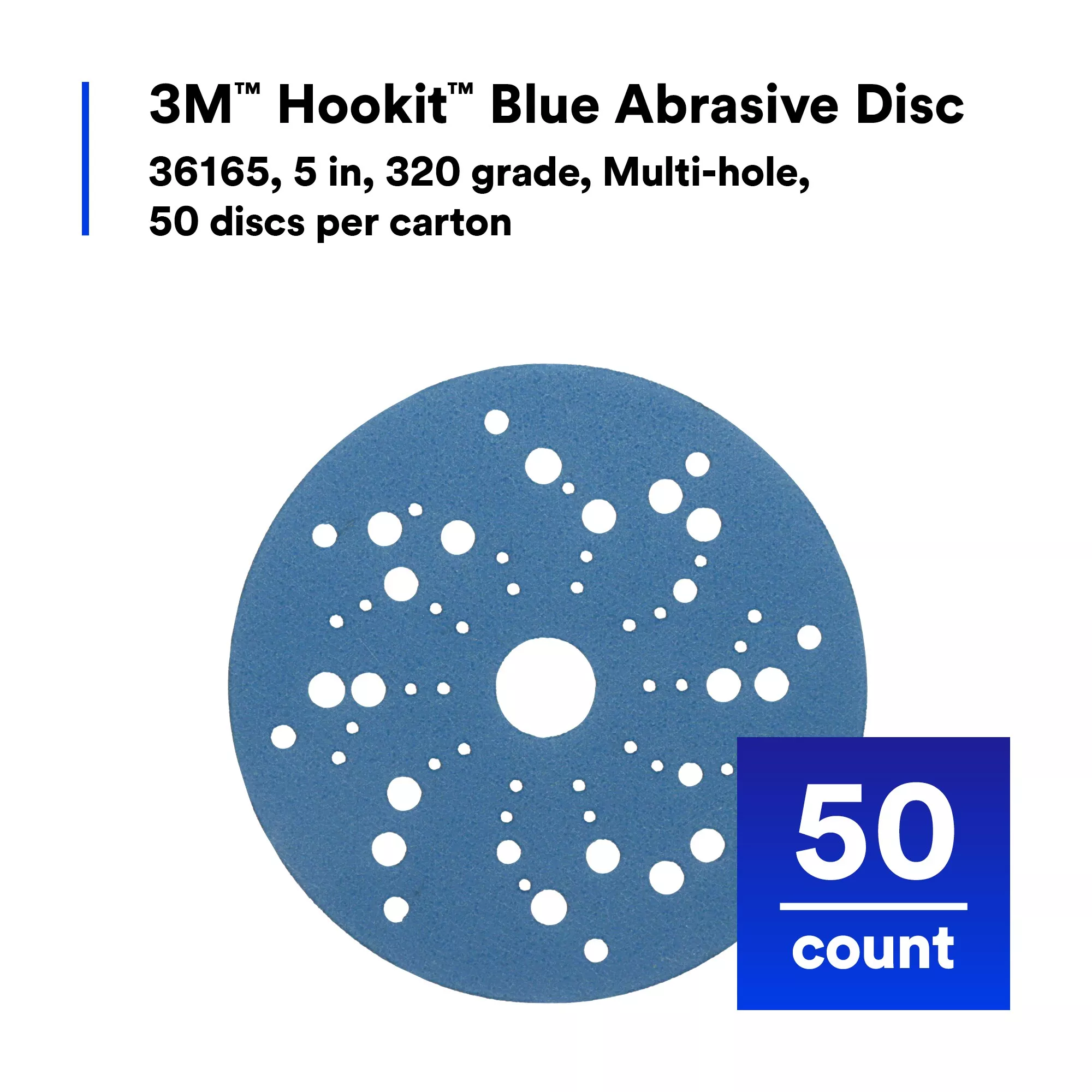 SKU 7100215945 | 3M™ Hookit™ Blue Abrasive Disc 321U