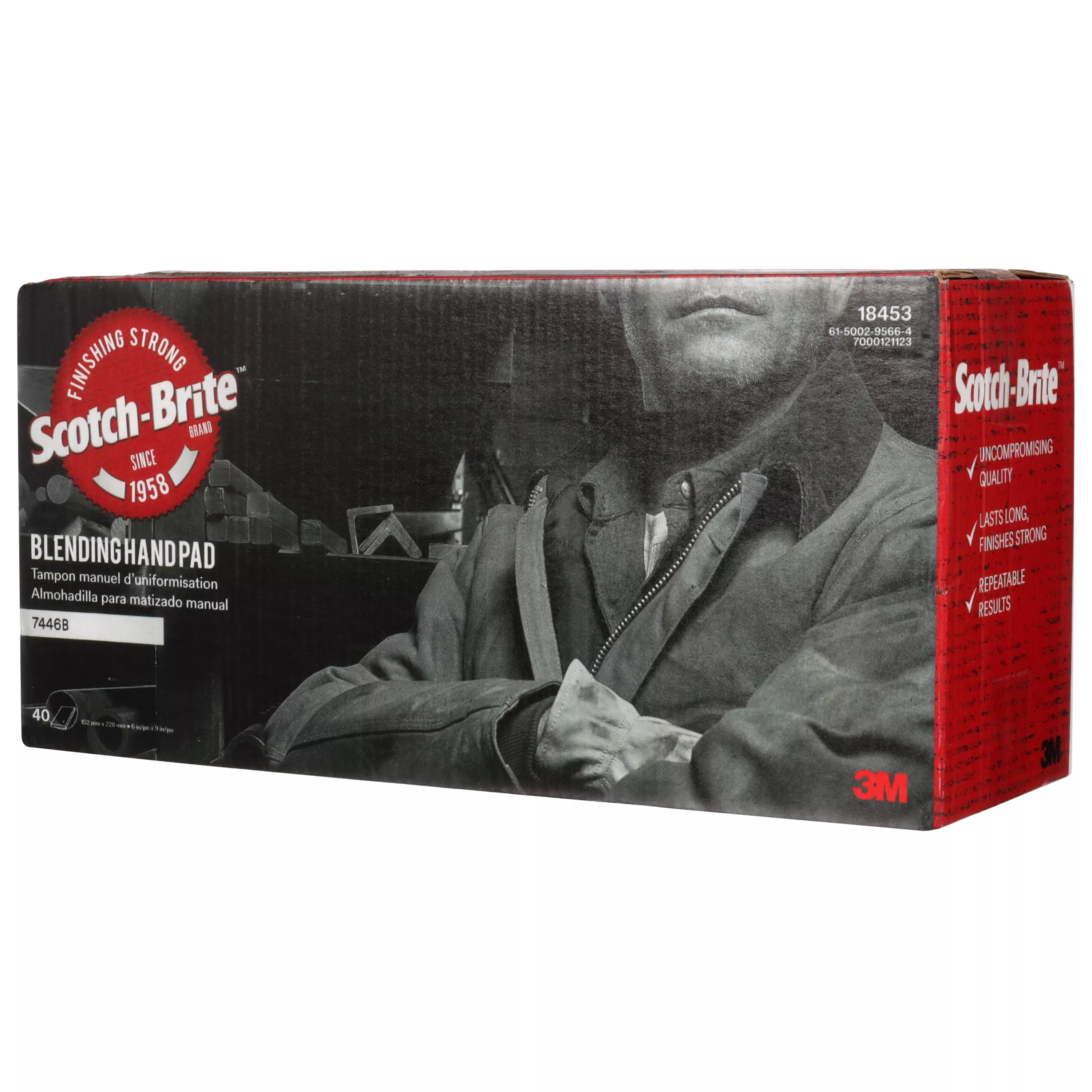 SKU 7000121123 | Scotch-Brite™ Blending Hand Pad 7446B