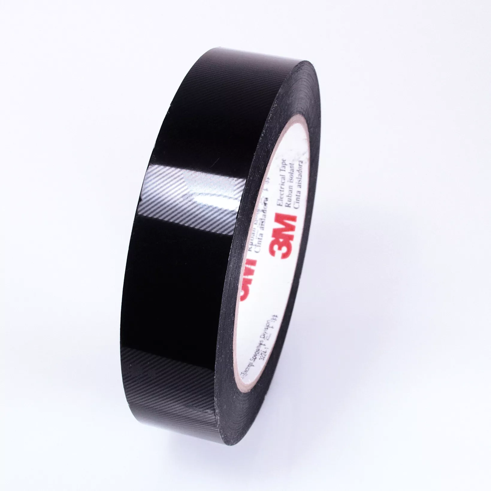 3M™ Polyester Film Electrical Tape 1350F-1, 24 in 72 yd Log, 3-in plastic core, Log roll, Black, 1 Roll/Case