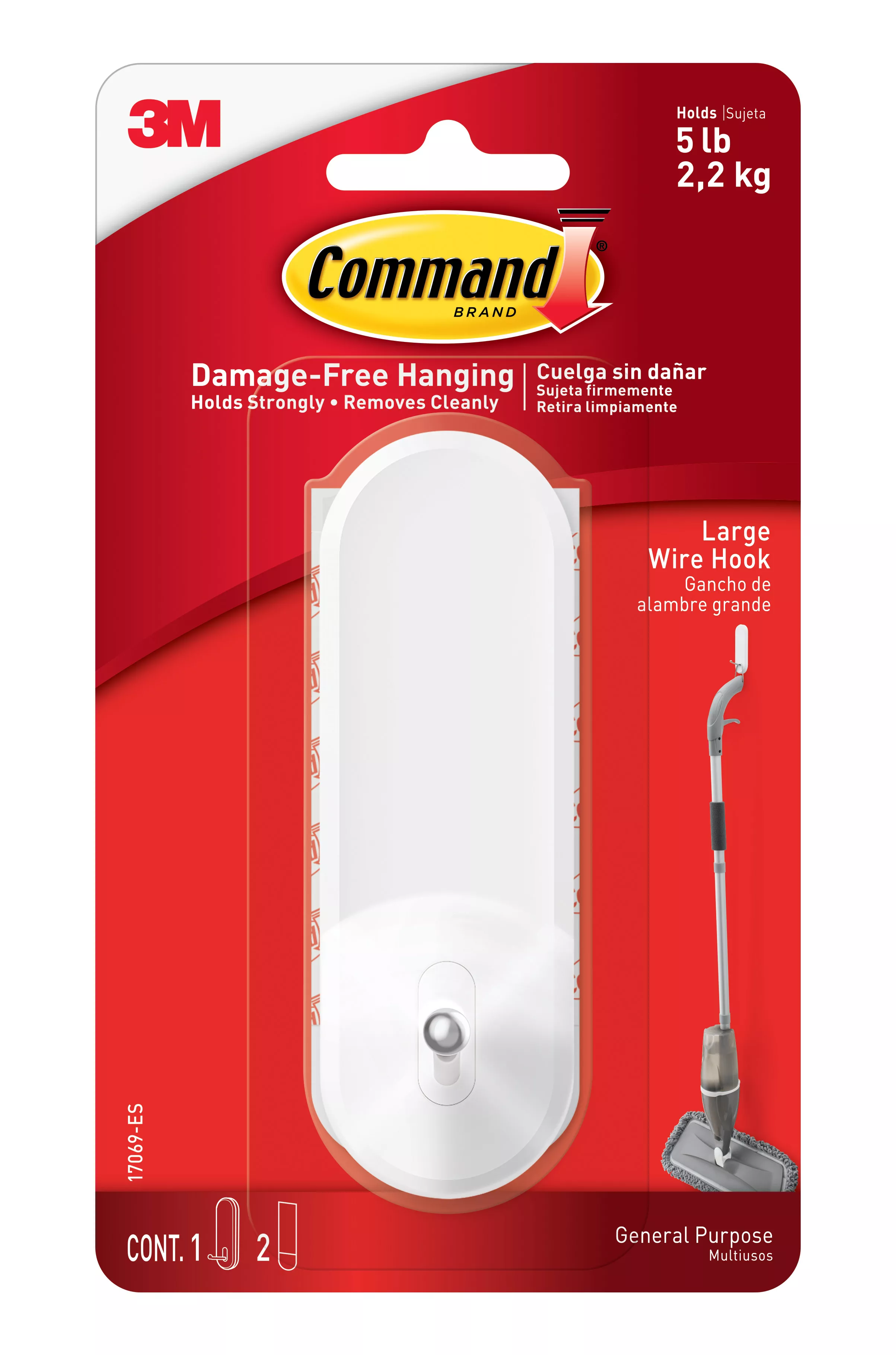 SKU 7100263393 | Command™ Large Wire Hook 17069-ES