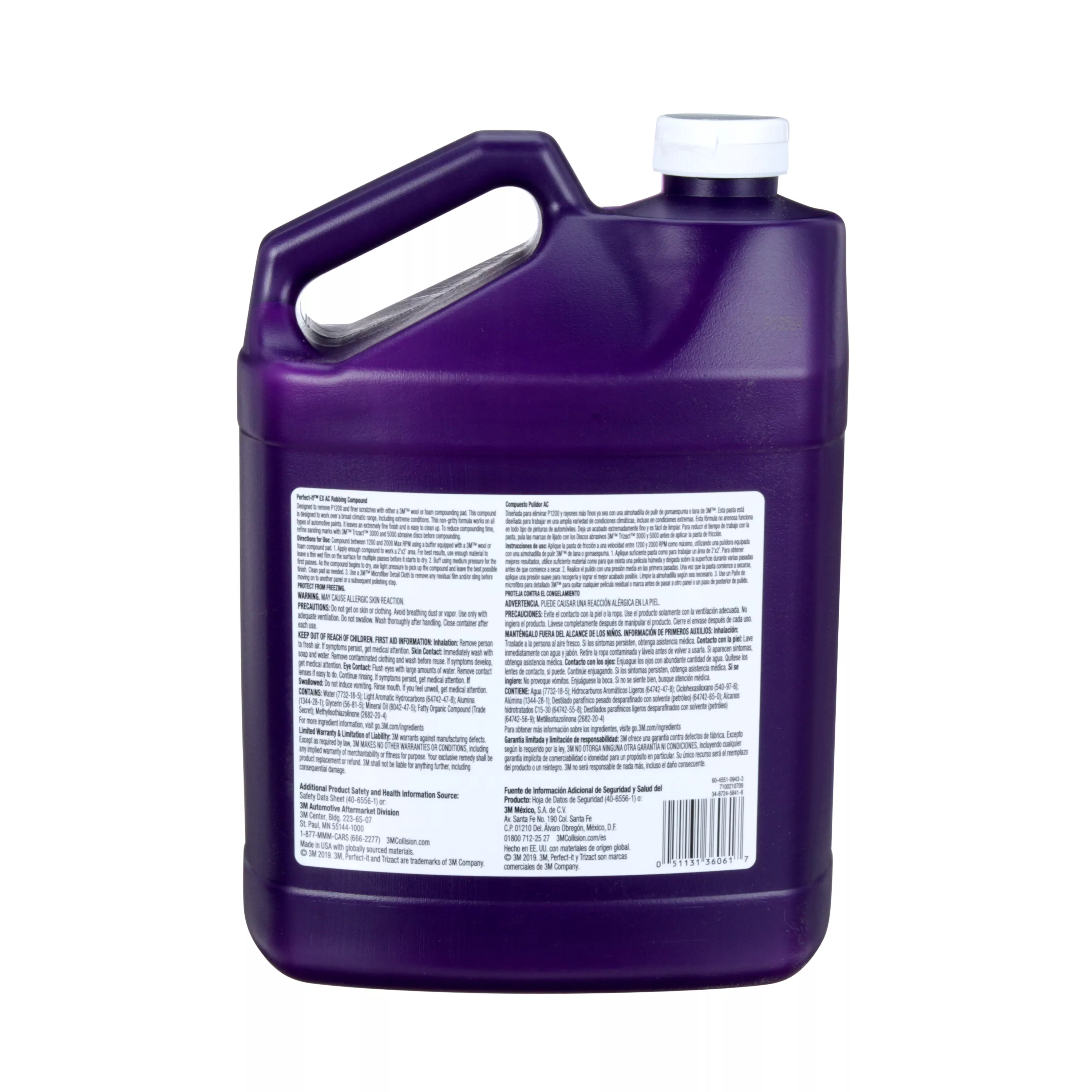 SKU 7100210709 | 3M™ Perfect-It™ EX AC Rubbing Compound