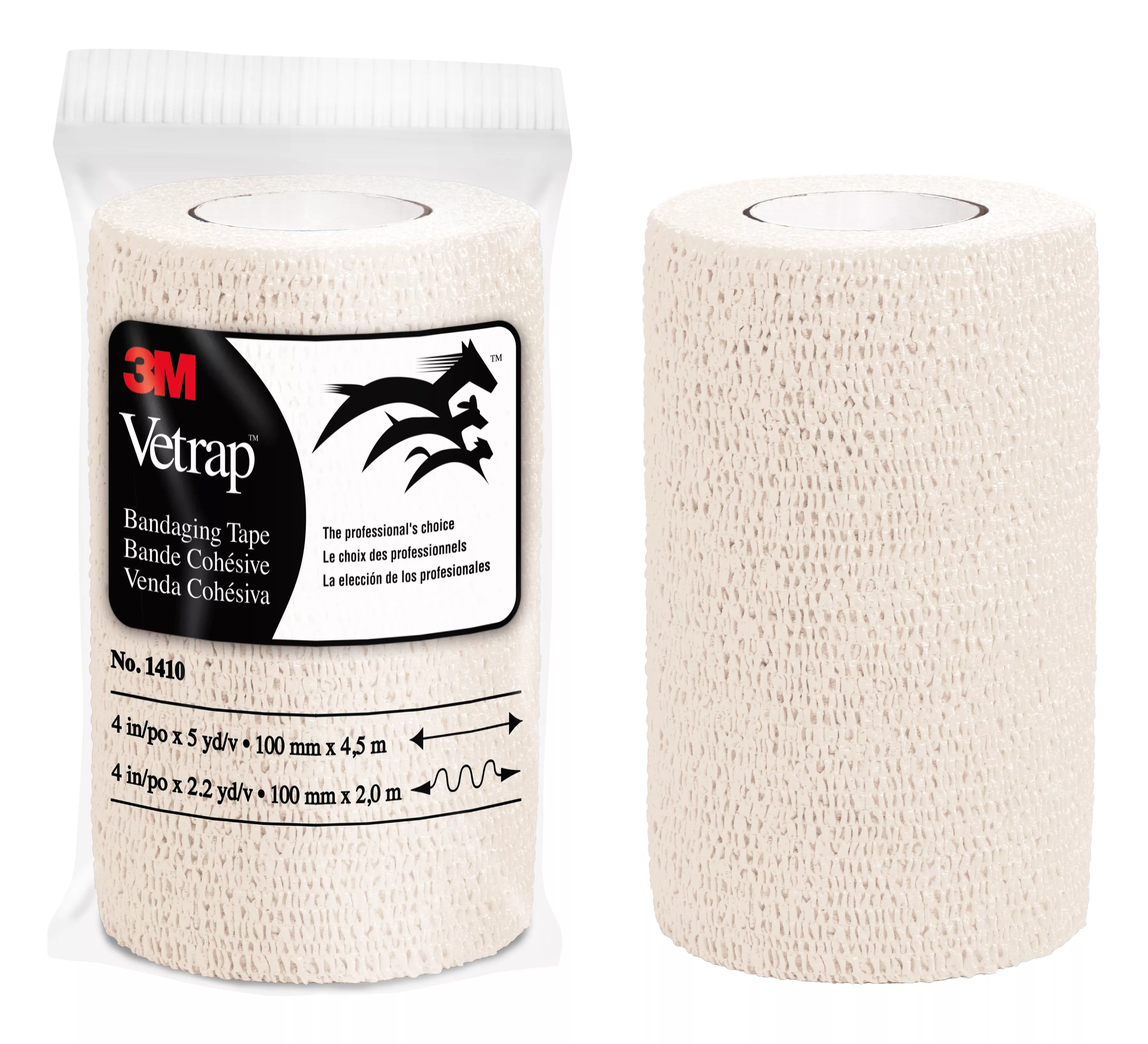 SKU 7100031645 | 3M™ Vetrap™ Bandaging Tape 1410W-18