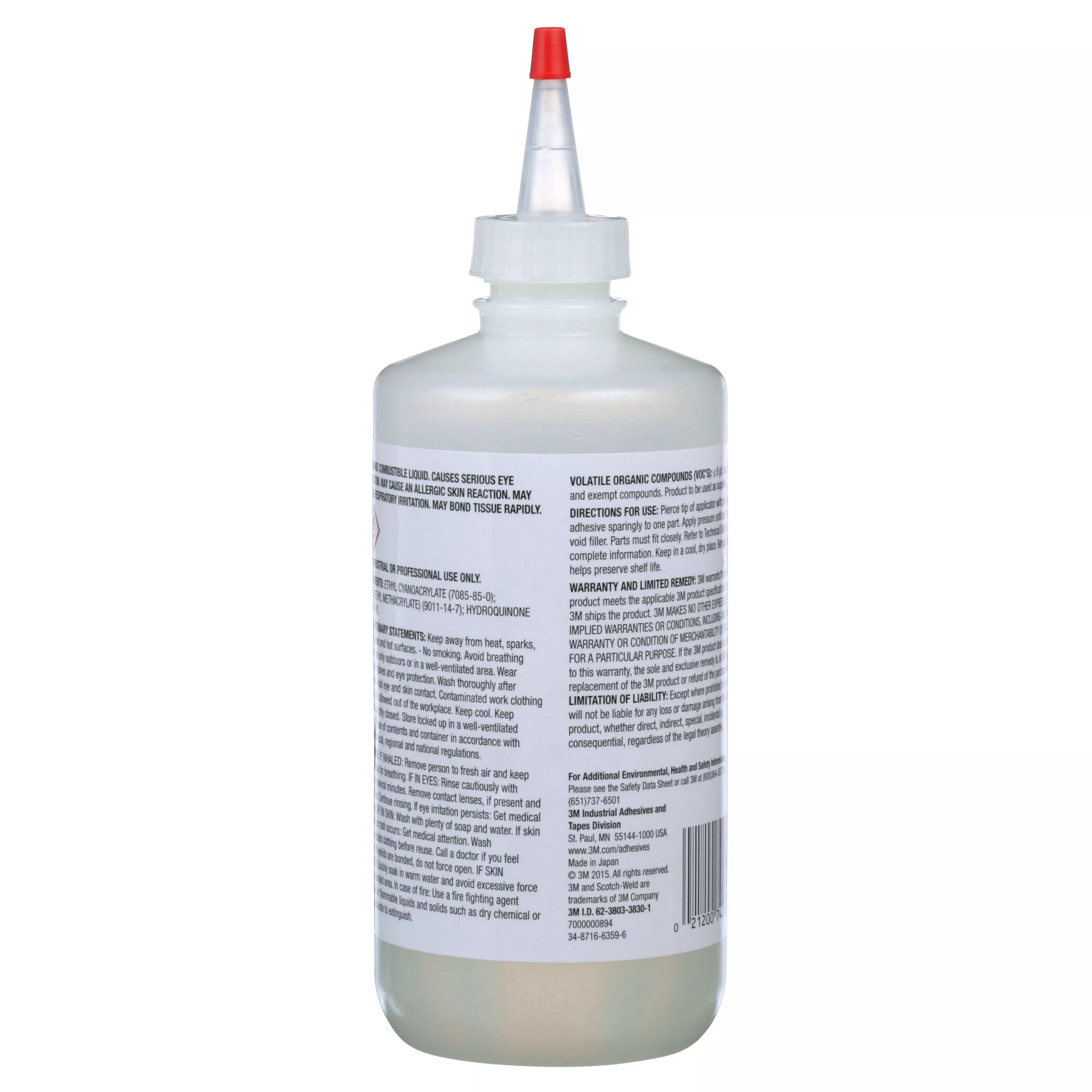 Product Number CA40 | 3M™ Scotch-Weld™ Instant Adhesive CA40