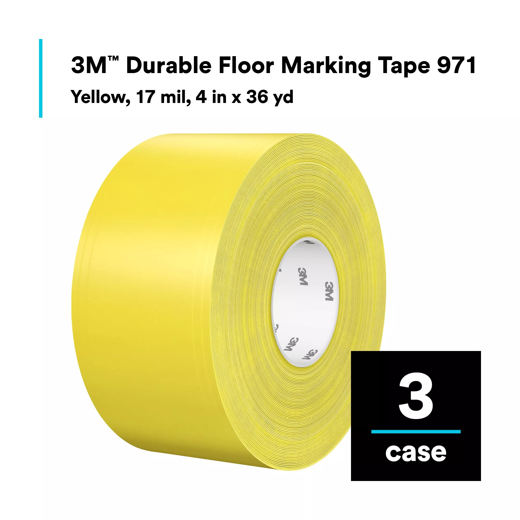 SKU 7100253142 | 3M™ Durable Floor Marking Tape 971