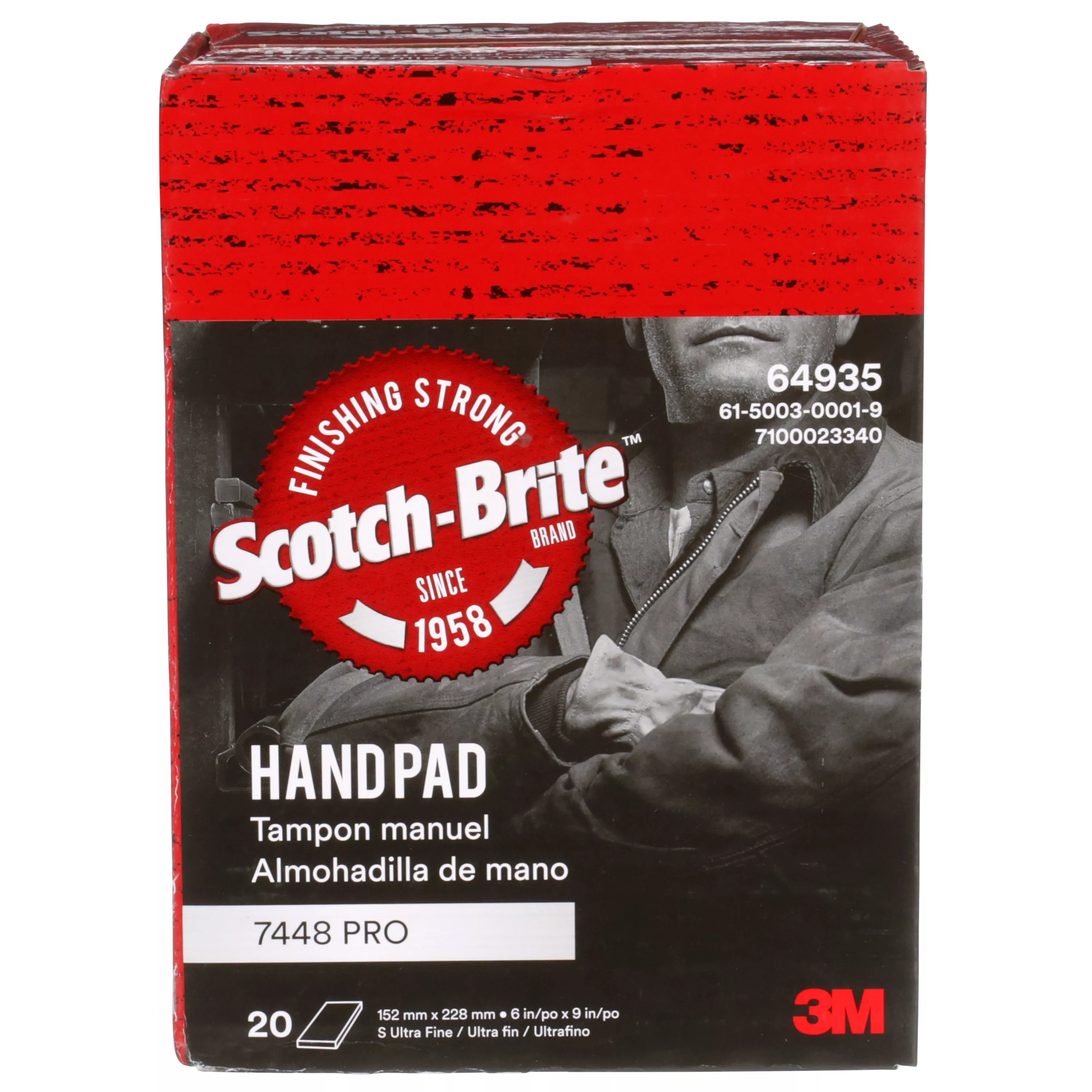 SKU 7100023340 | Scotch-Brite™ Hand Pad 7448 Pro