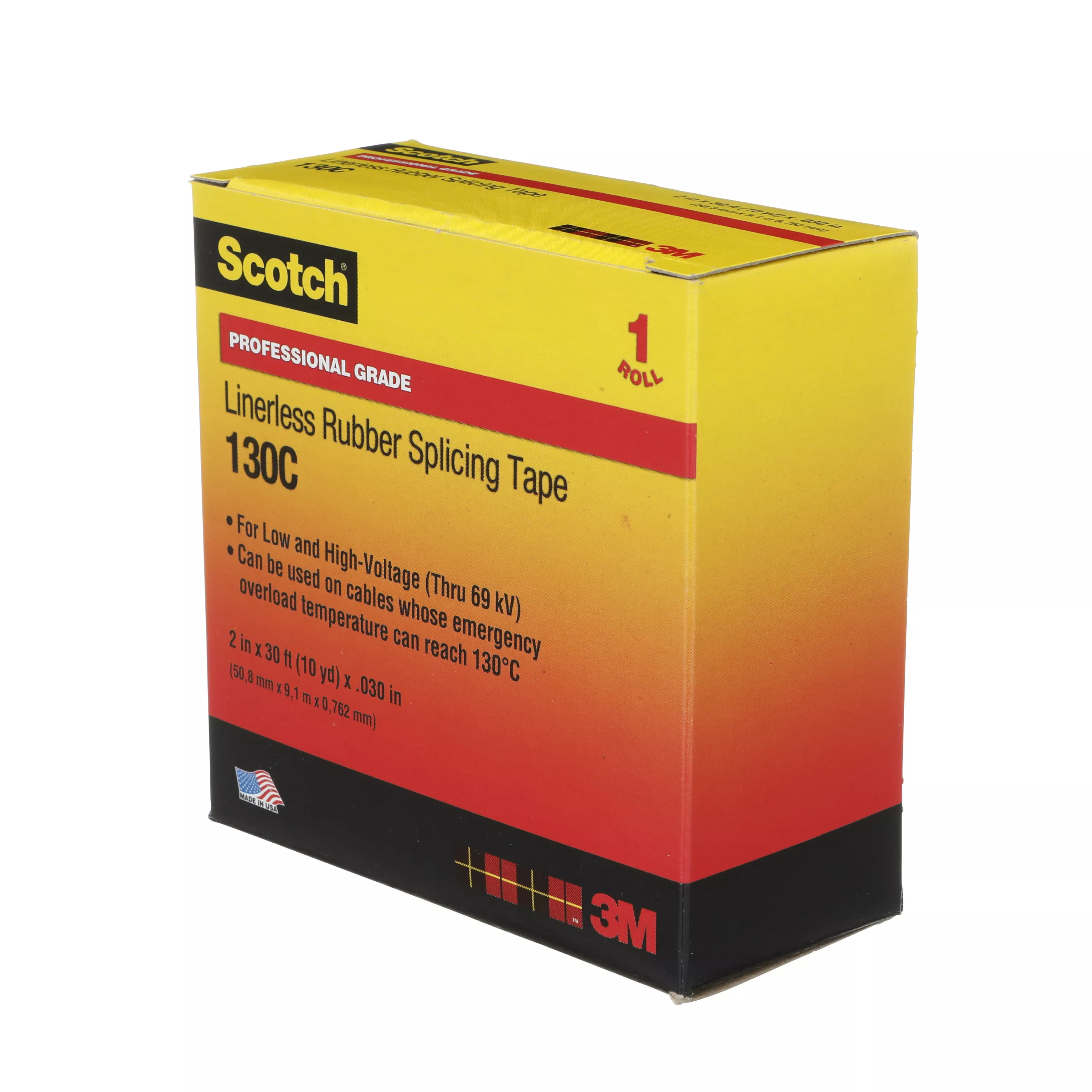 SKU 7000006091 | Scotch® Linerless Rubber Splicing Tape 130C