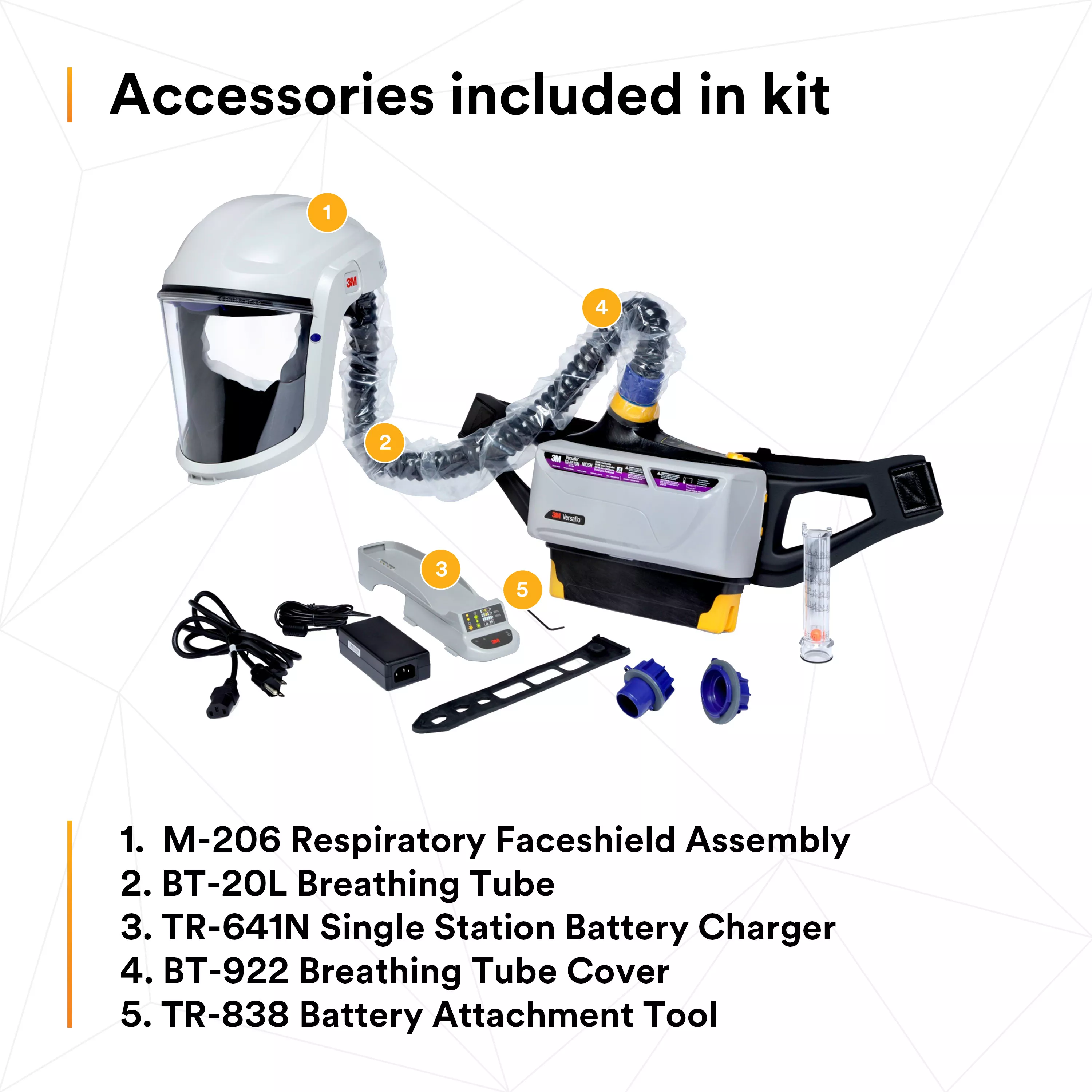 SKU 7100150922 | 3M™ Versaflo™ Powered Air Purifying Respirator Painters Kit TR-800-PSK/94248(AAD)