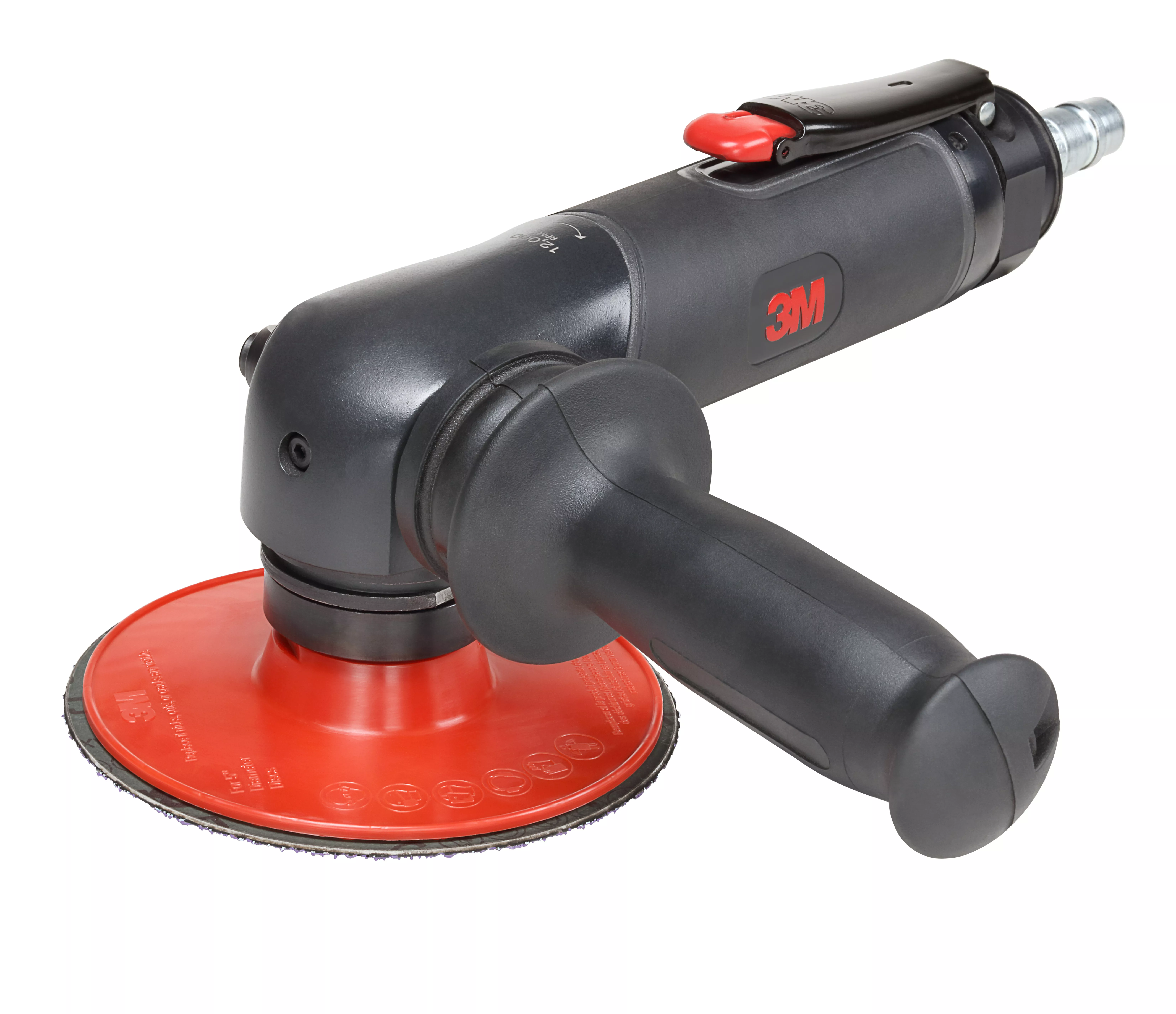 3M™ Pneumatic Sander, 88577, Used for 4-1/2 in - 5 in discs, 1.5 HP, 12K
RPM, 1 ea/Case