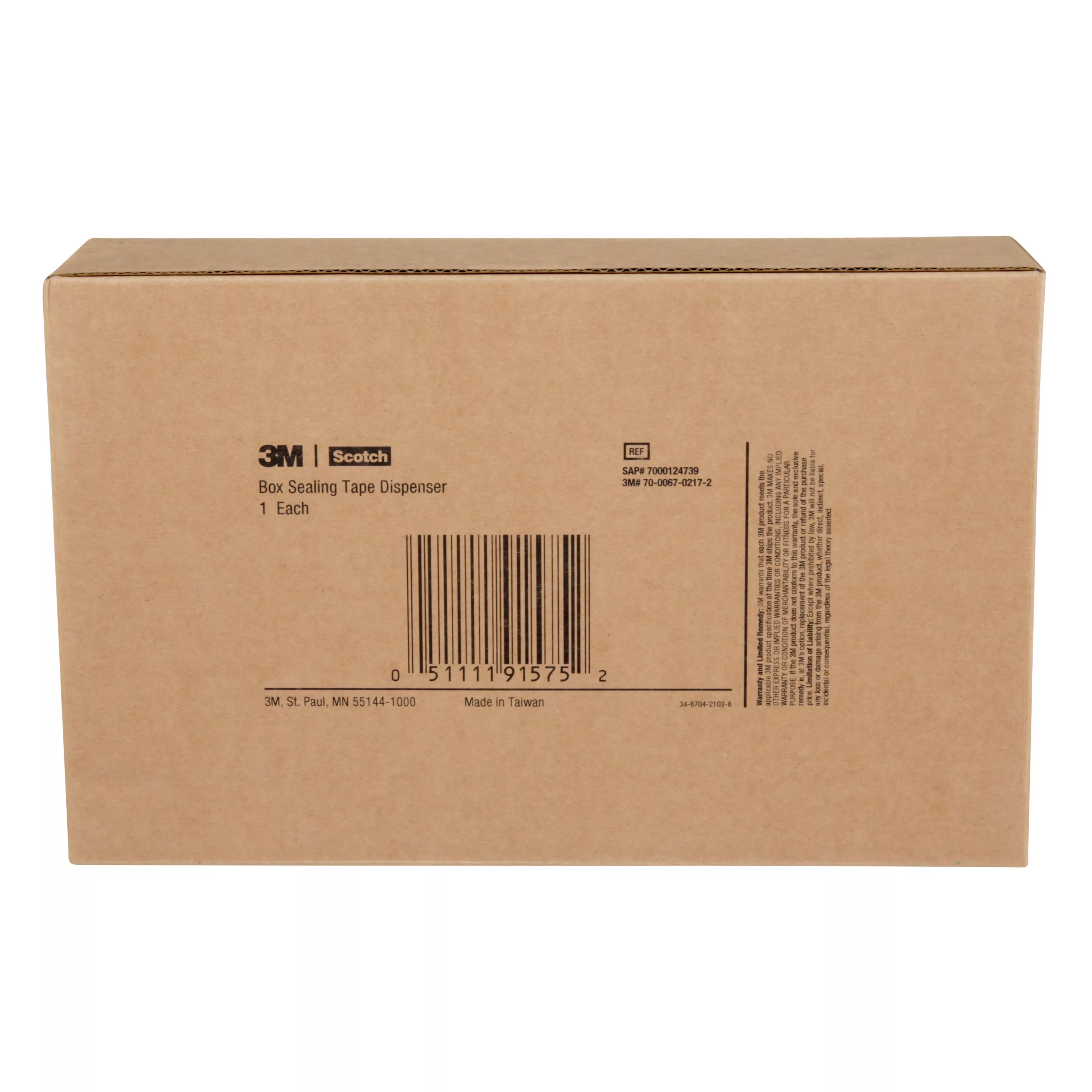 SKU 7000124739 | Scotch® Box Sealing Tape Dispenser HR80