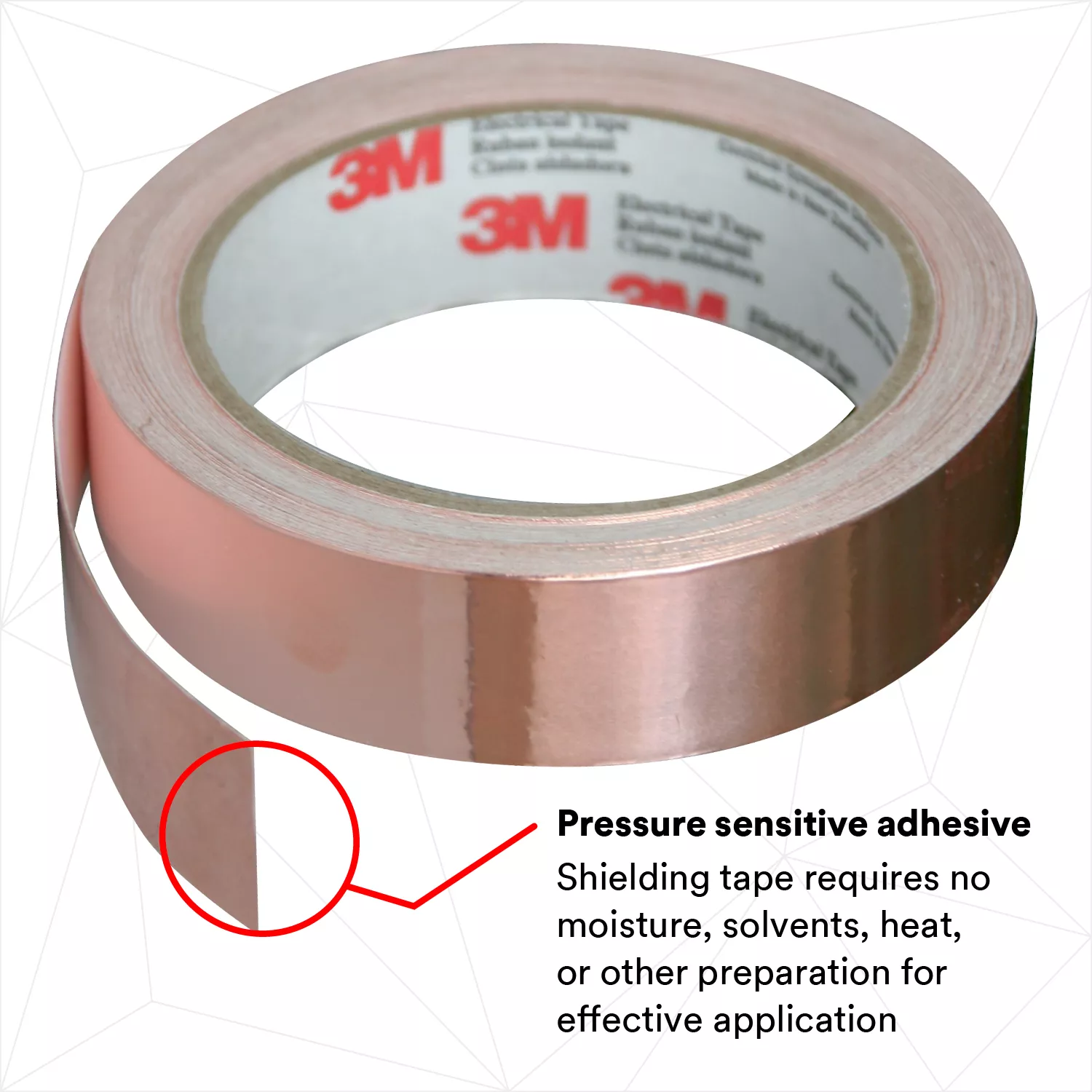 SKU 7000132169 | 3M™ EMI Copper Foil Shielding Tape 1181