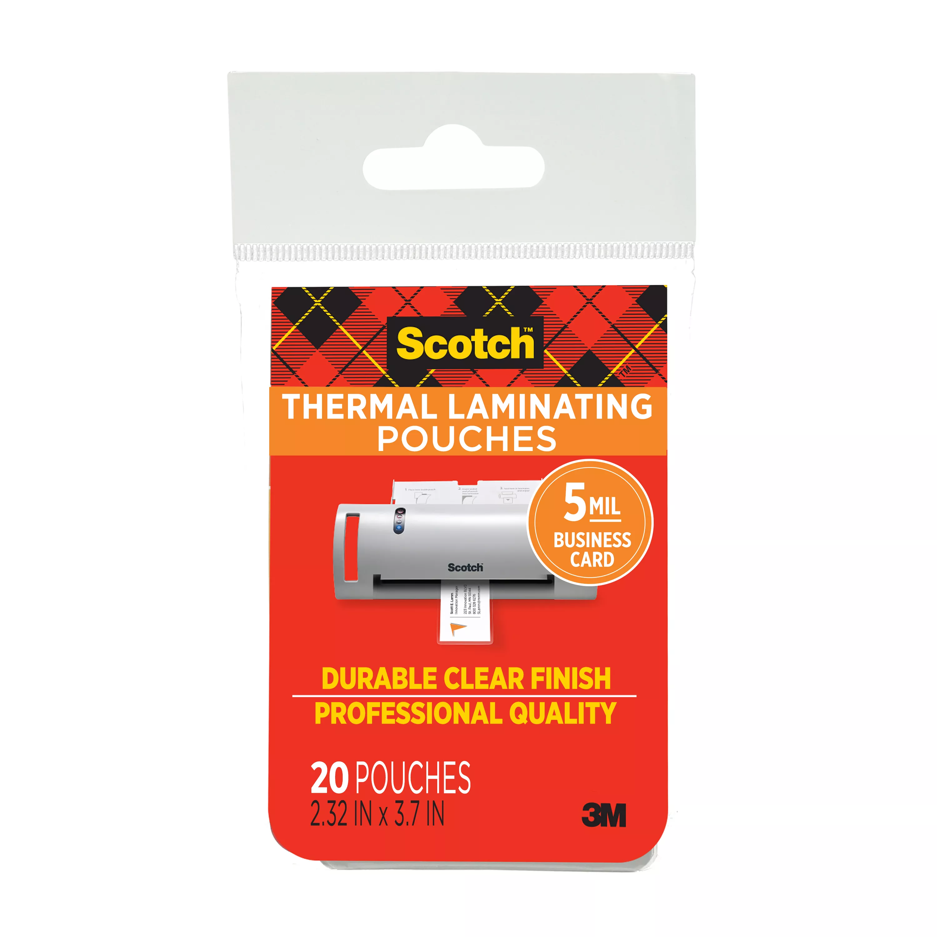 Scotch™ Thermal Pouches TP5851-20 Business Card 20 pack