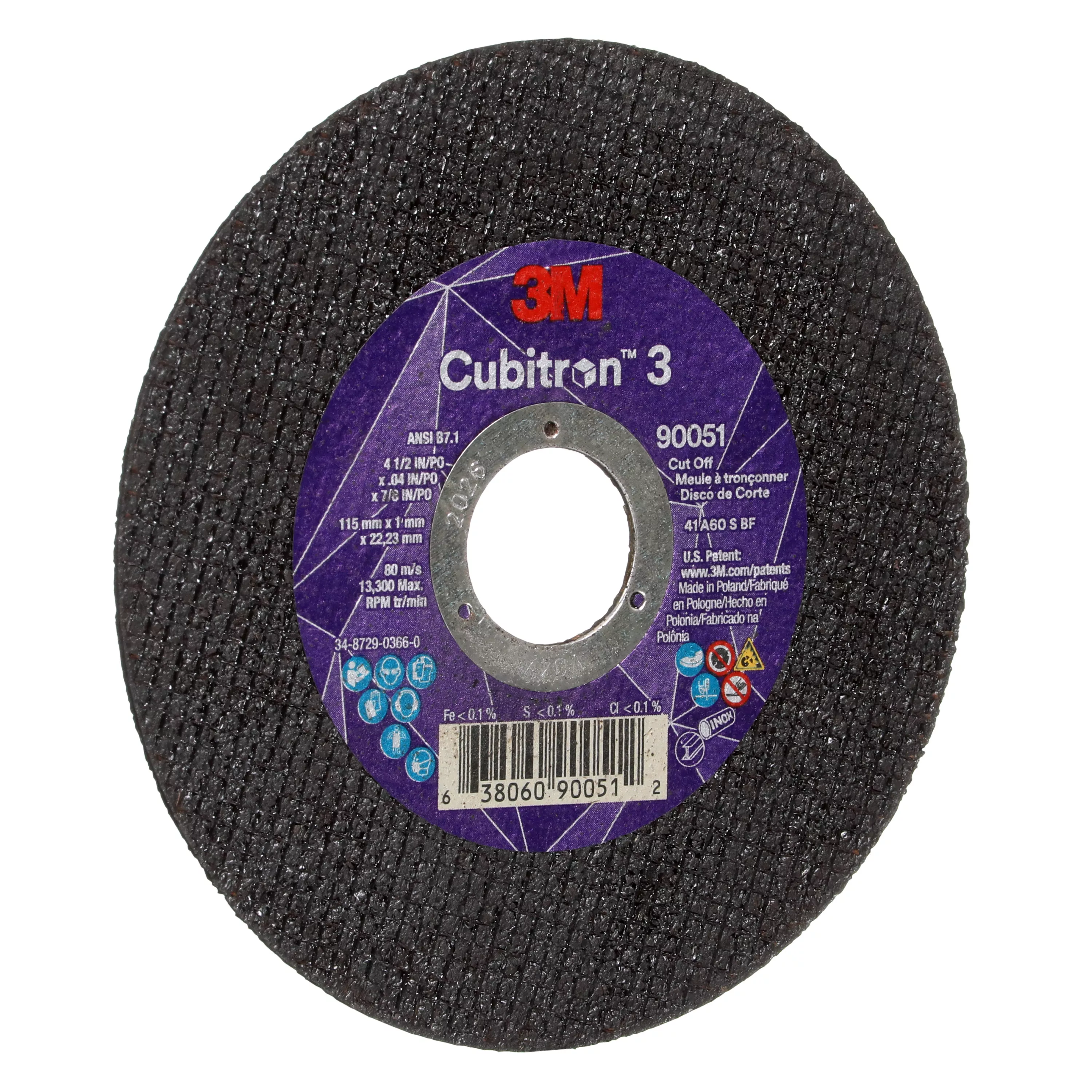 UPC 00638060900512 | 3M™ Cubitron™ 3 Cut-Off Wheel