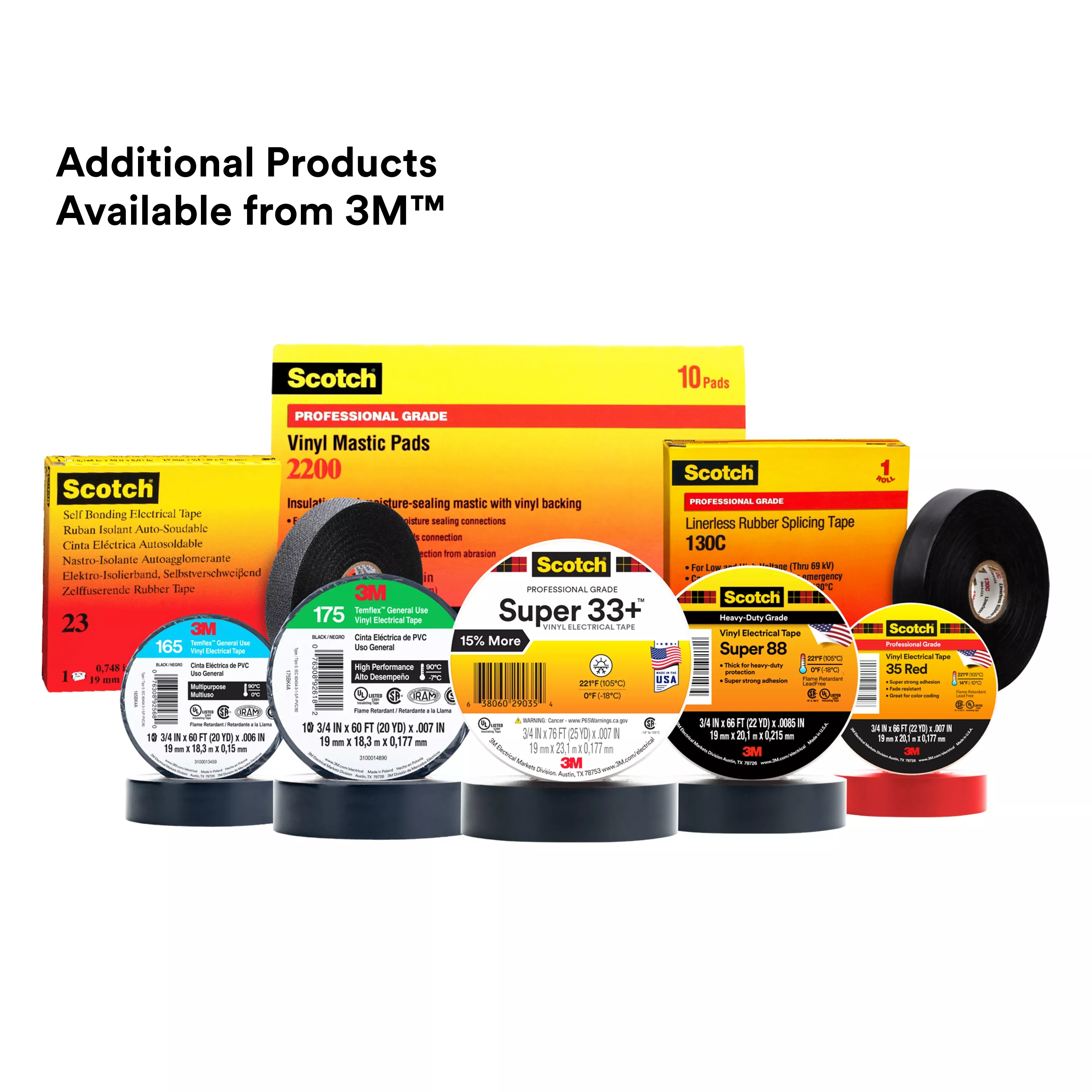 SKU 7000006093 | Scotch® Vinyl Electrical Tape Super 88