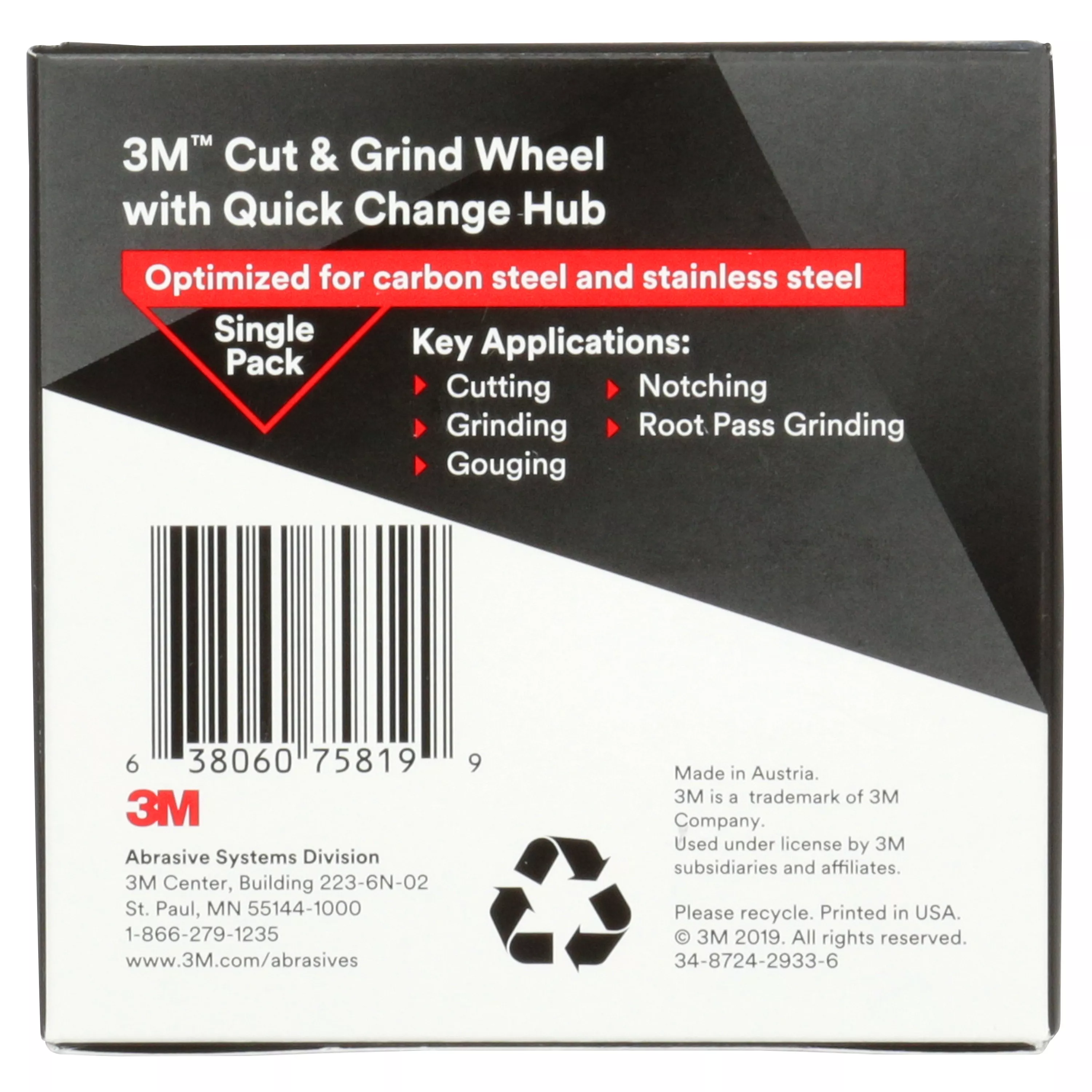 UPC 00638060758199 | 3M™ Cut & Grind Wheel