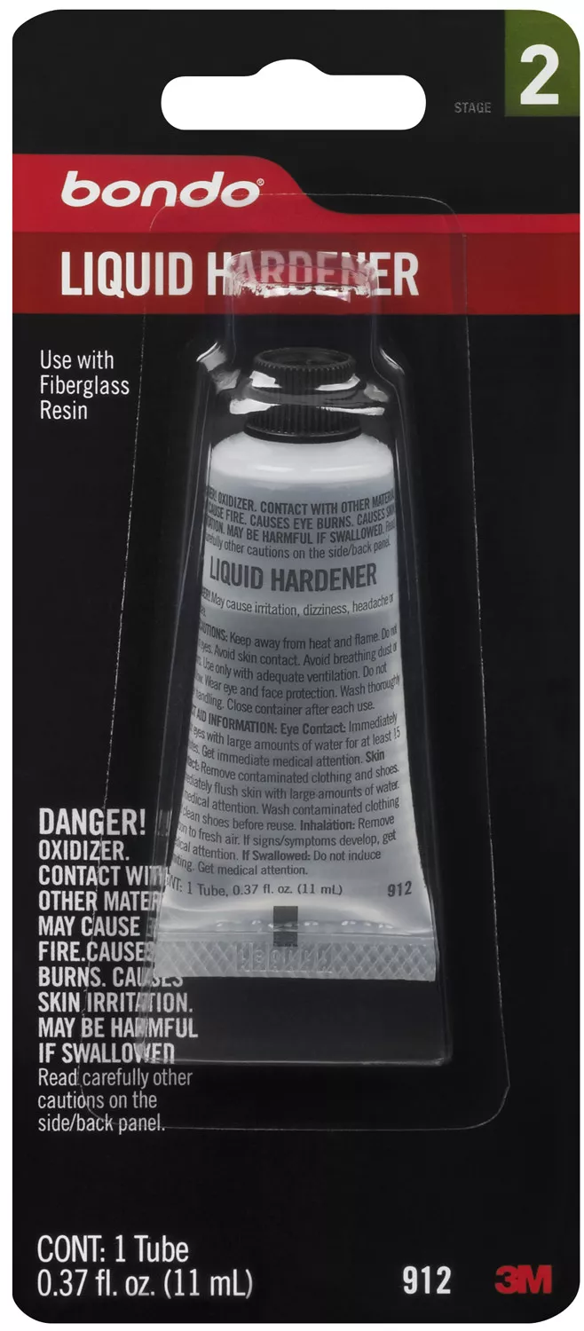 Bondo® Liquid Hardener, 00912SRP, 0.37 oz, 6 per case