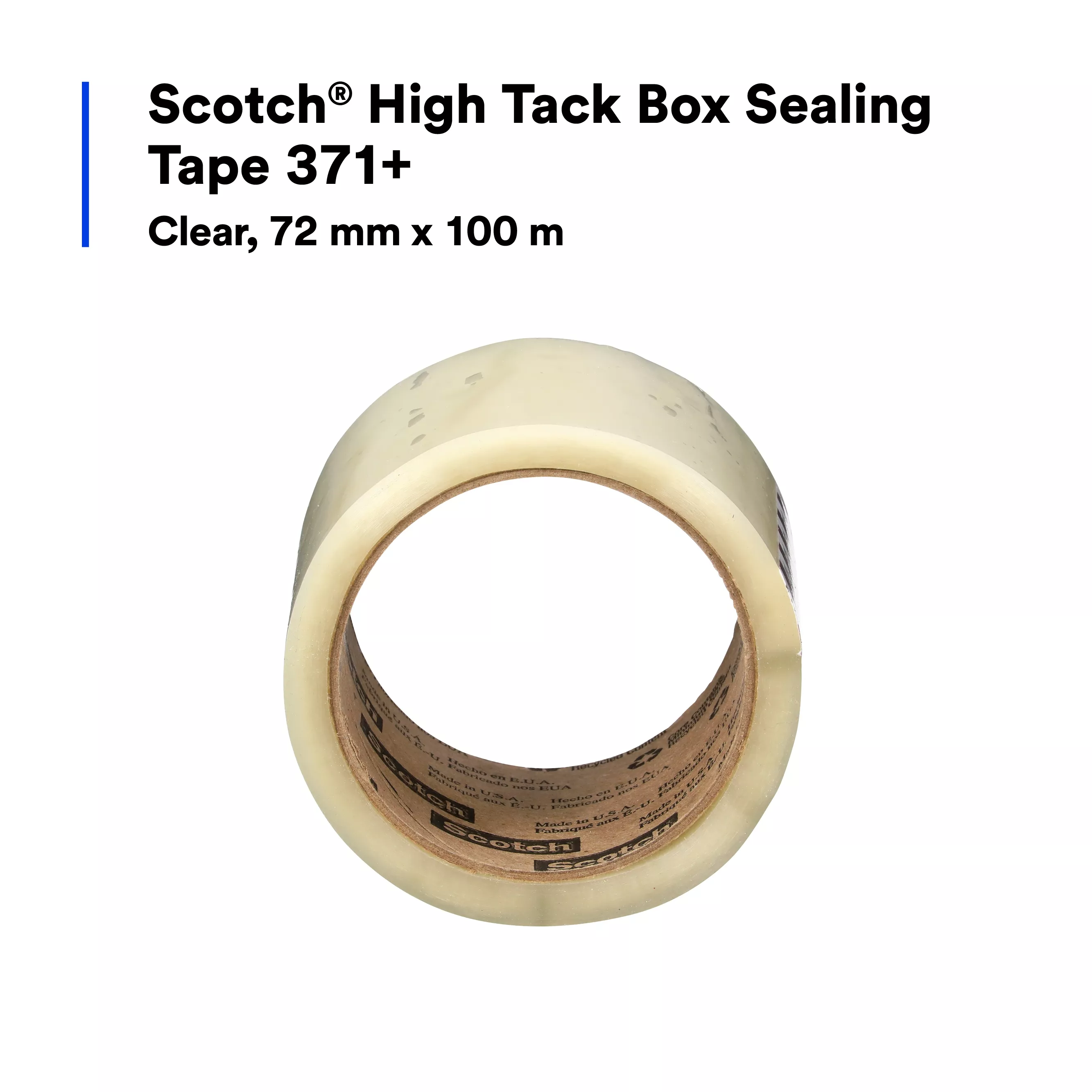 SKU 7100288299 | Scotch® High Tack Box Sealing Tape 371+