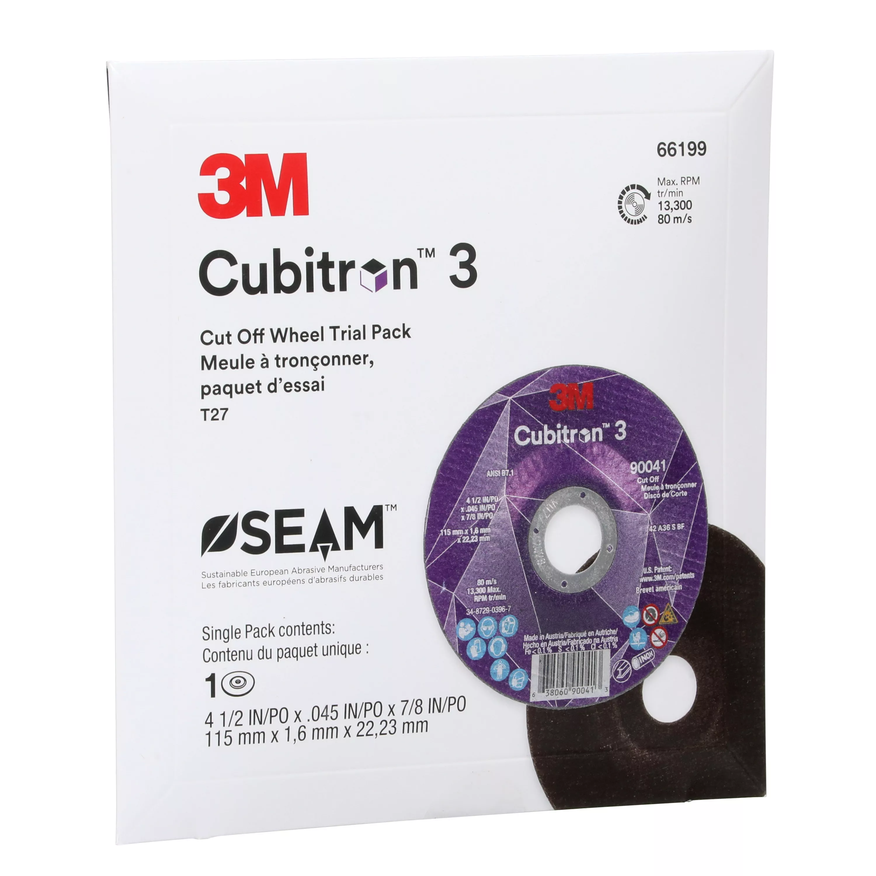 SKU 7100317566 | 3M™ Cubitron™ 3 Cut-Off Wheel