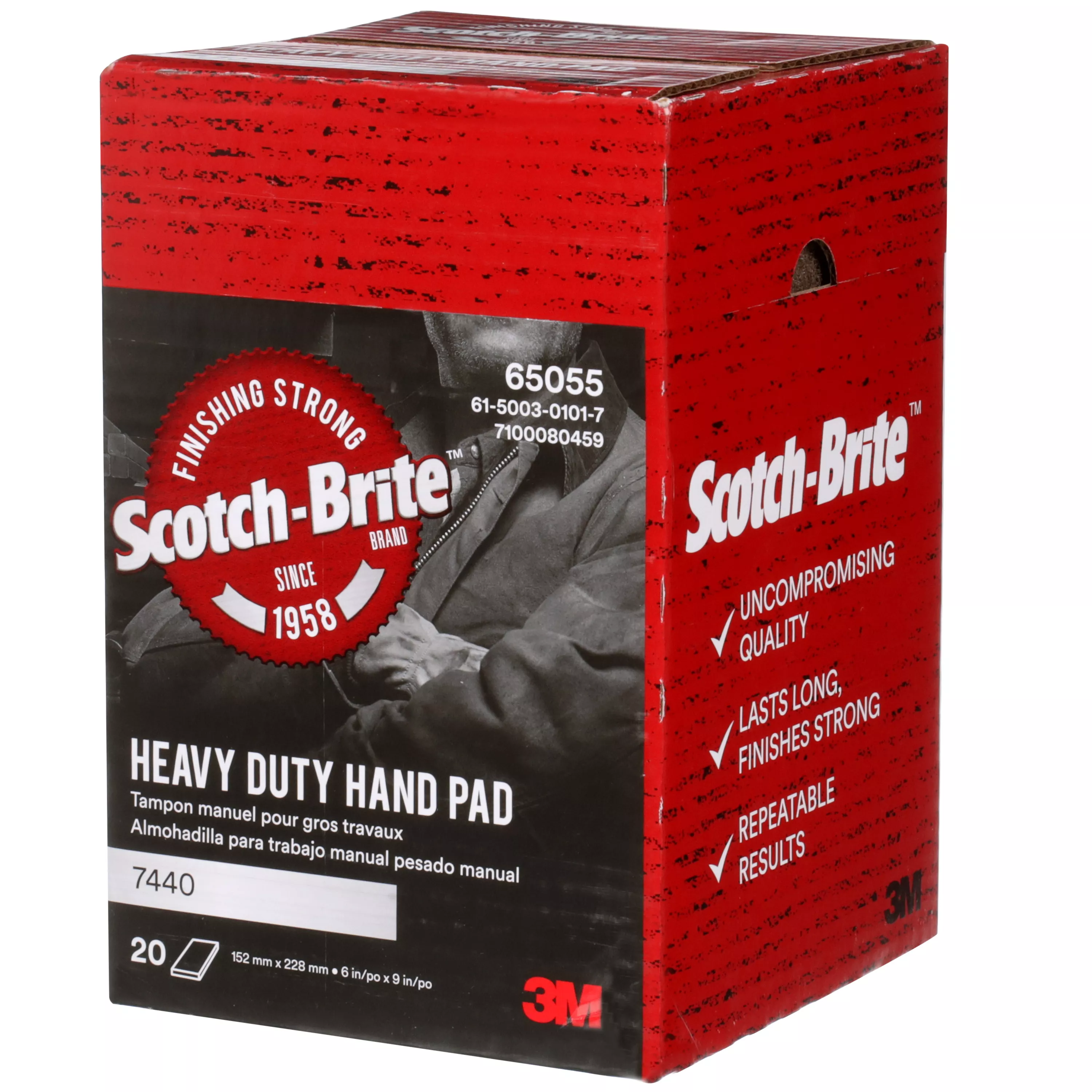 SKU 7100080459 | Scotch-Brite™ Heavy Duty Hand Pad 7440