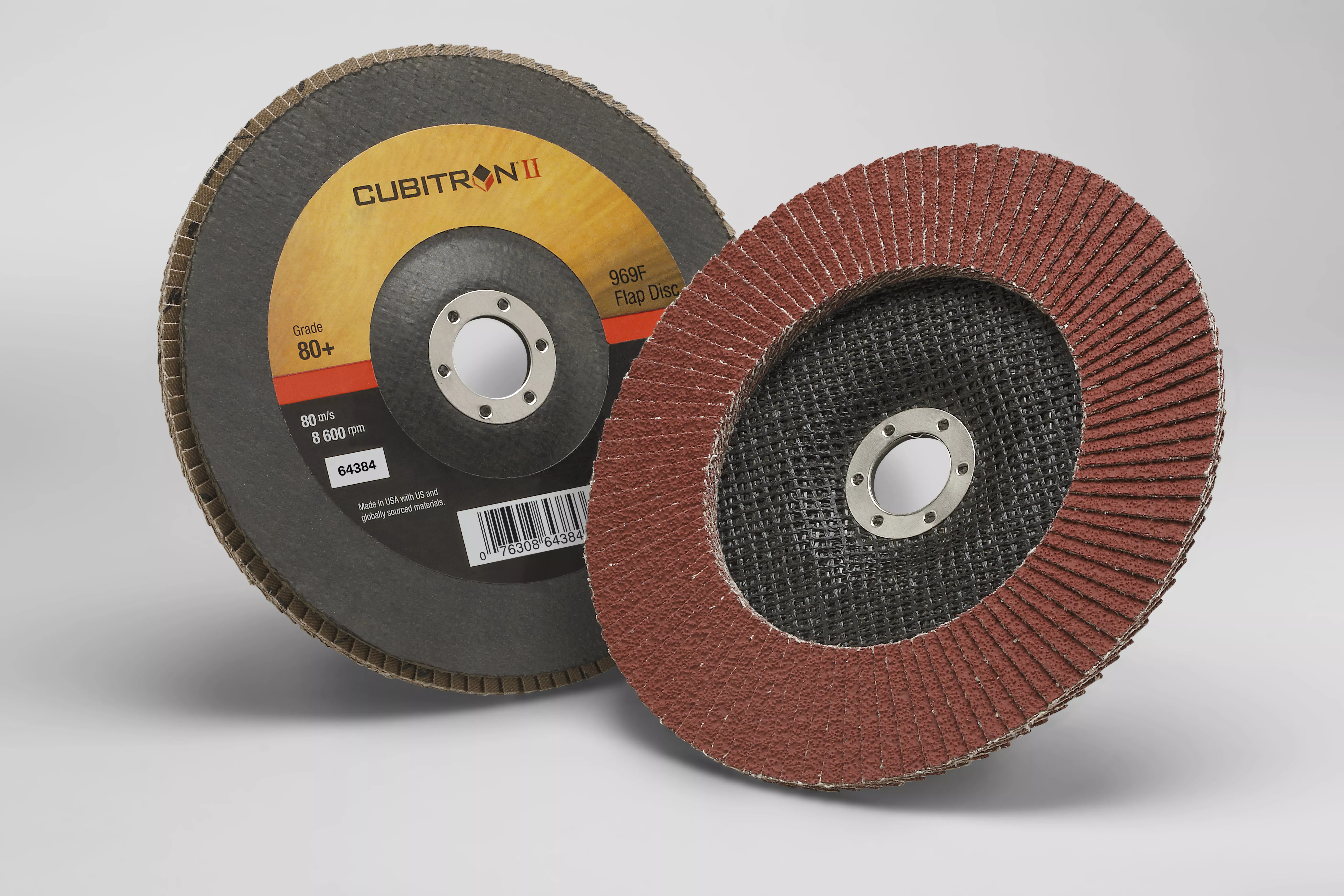 SKU 7100104890 | 3M™ Cubitron™ II Flap Disc 969F