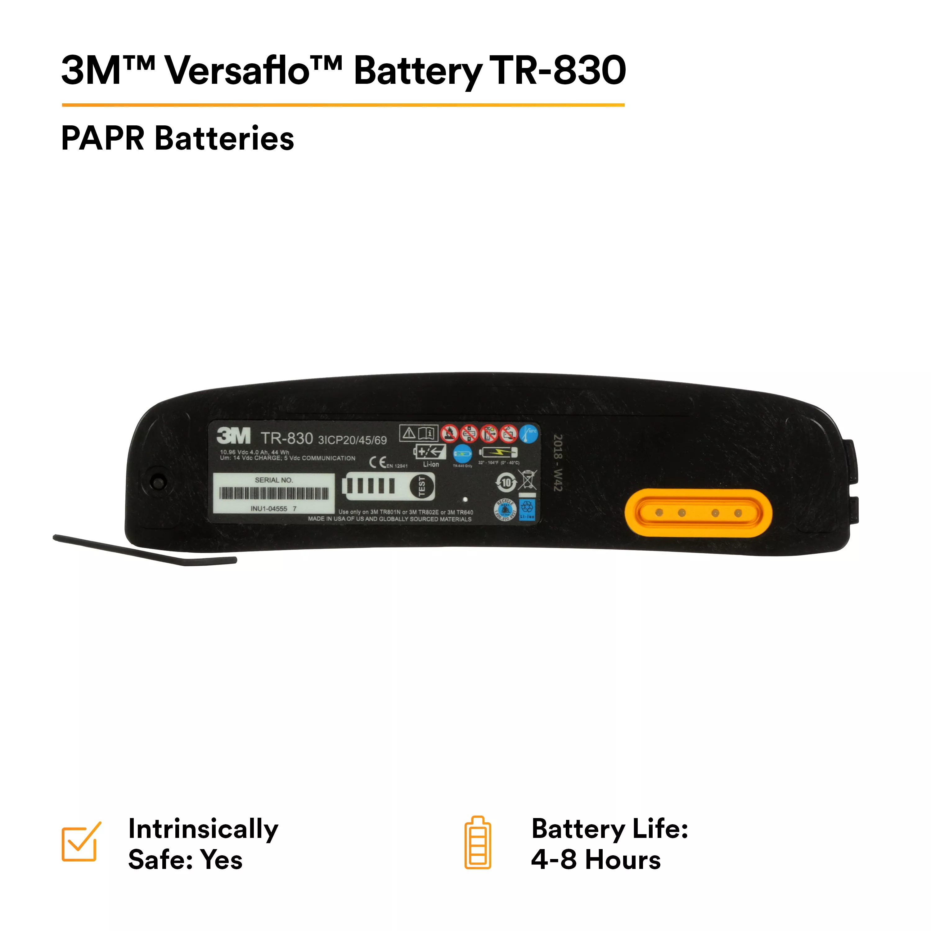 UPC 00076308942434 | 3M™ Versaflo™ Battery TR-830/94243(AAD)