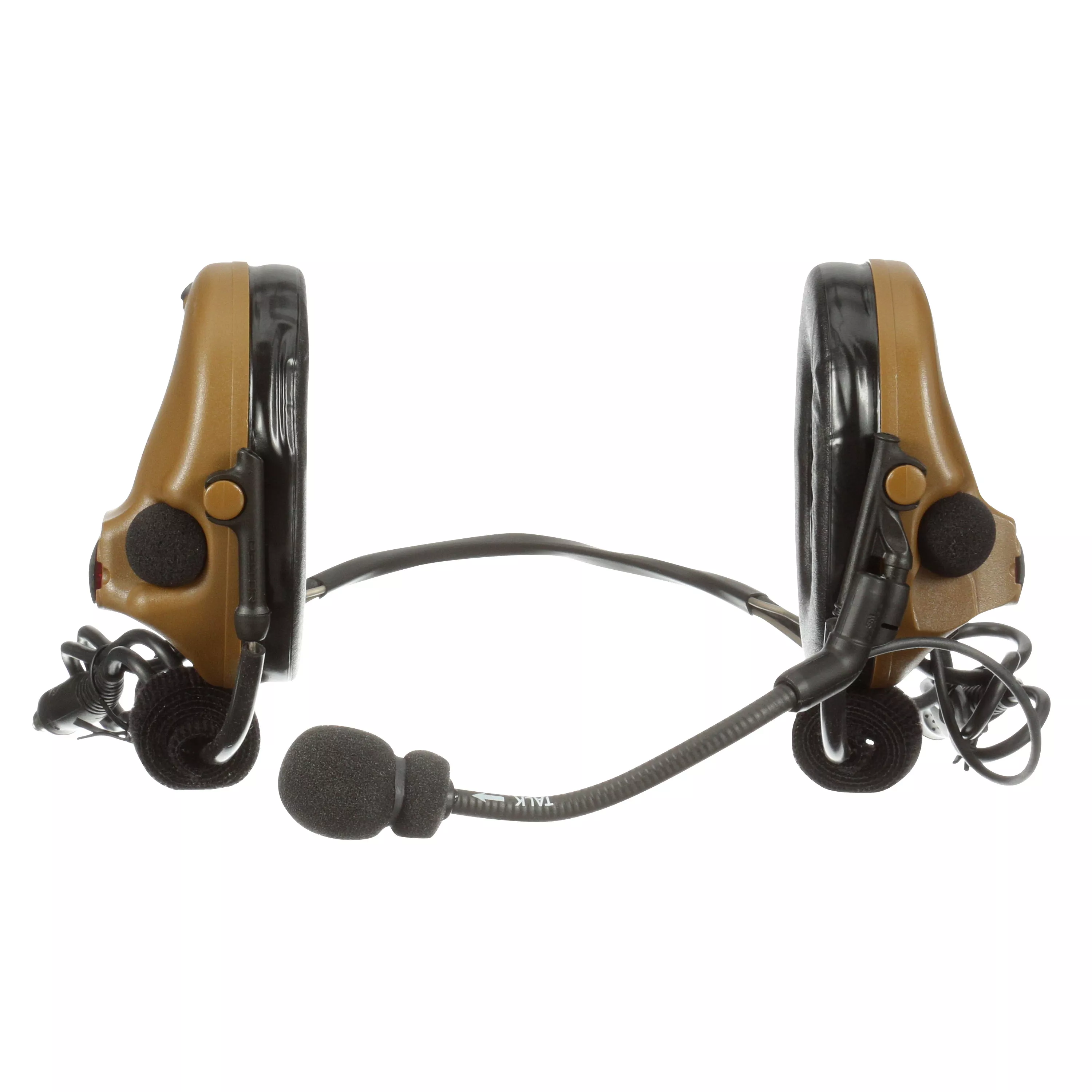 3M™ PELTOR™ ComTac™ V Headset MT20H682BB-19 CY, Neckband, Dual Lead, Standard Dynamic Mic, NATO Wiring, Coyote, 10 ea/Case