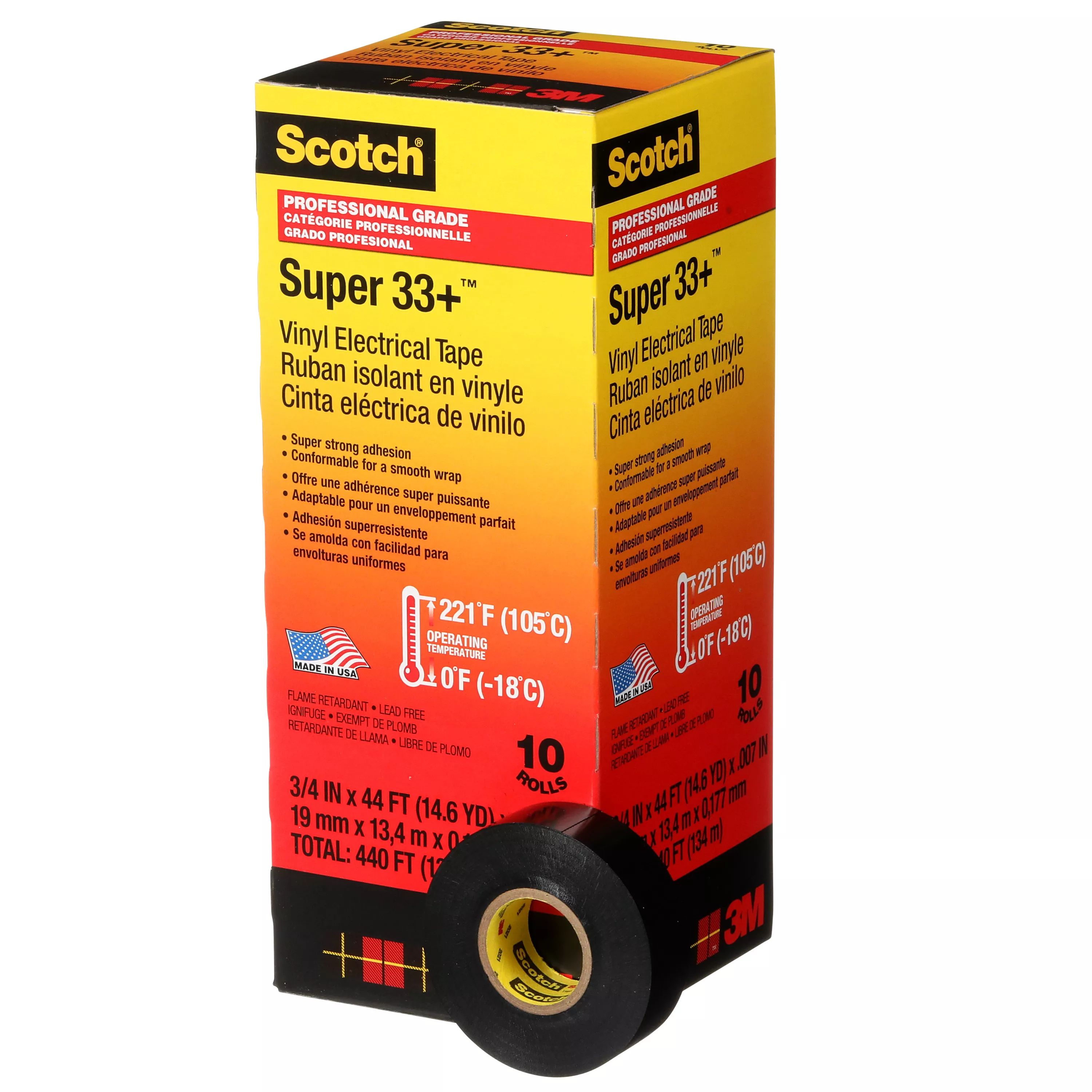 SKU 7010350130 | Scotch® Super 33+ Vinyl Electrical Tape