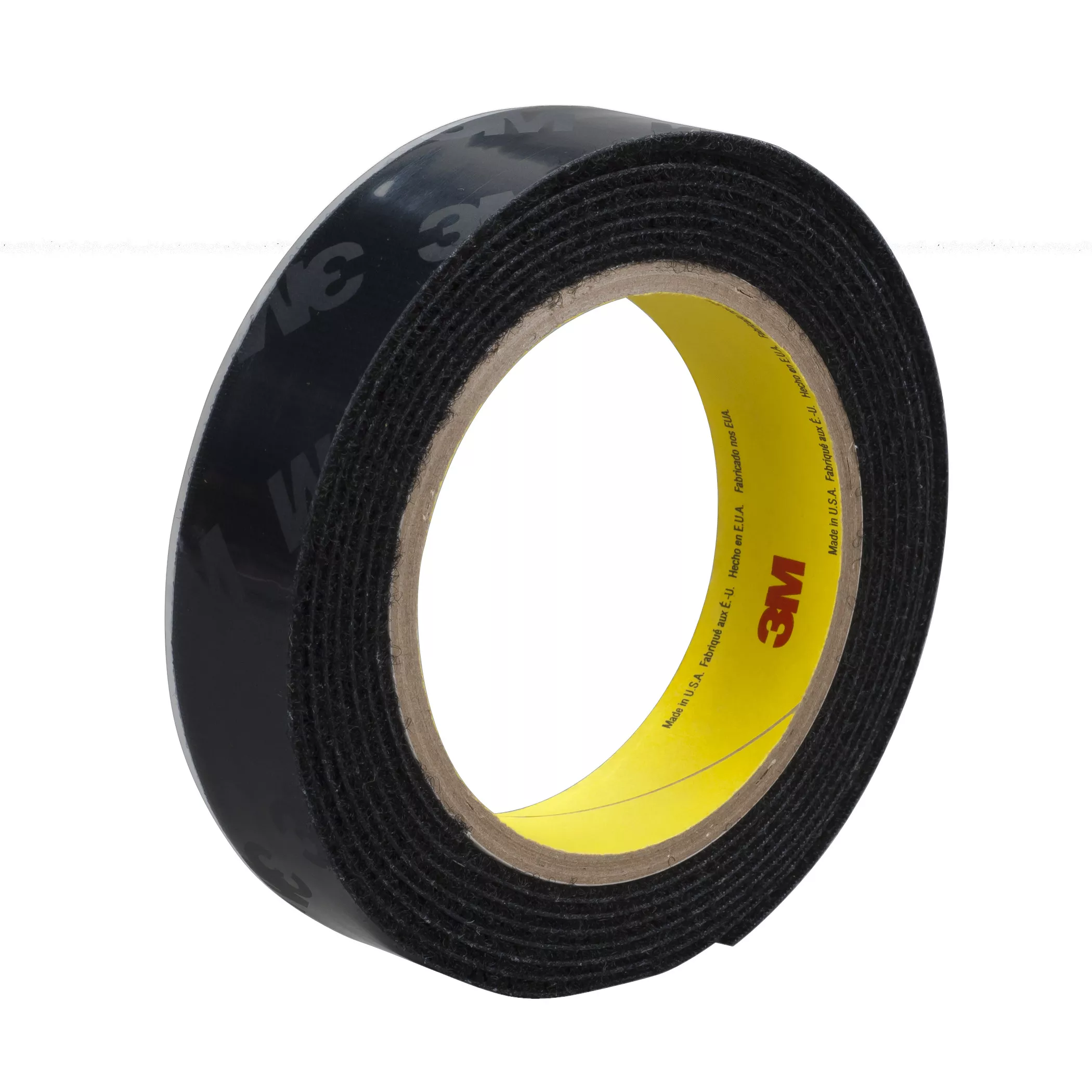 3M™ Loop Fastener SJ3533N, Black, 1 in x 50 yd, 3 Roll/Case