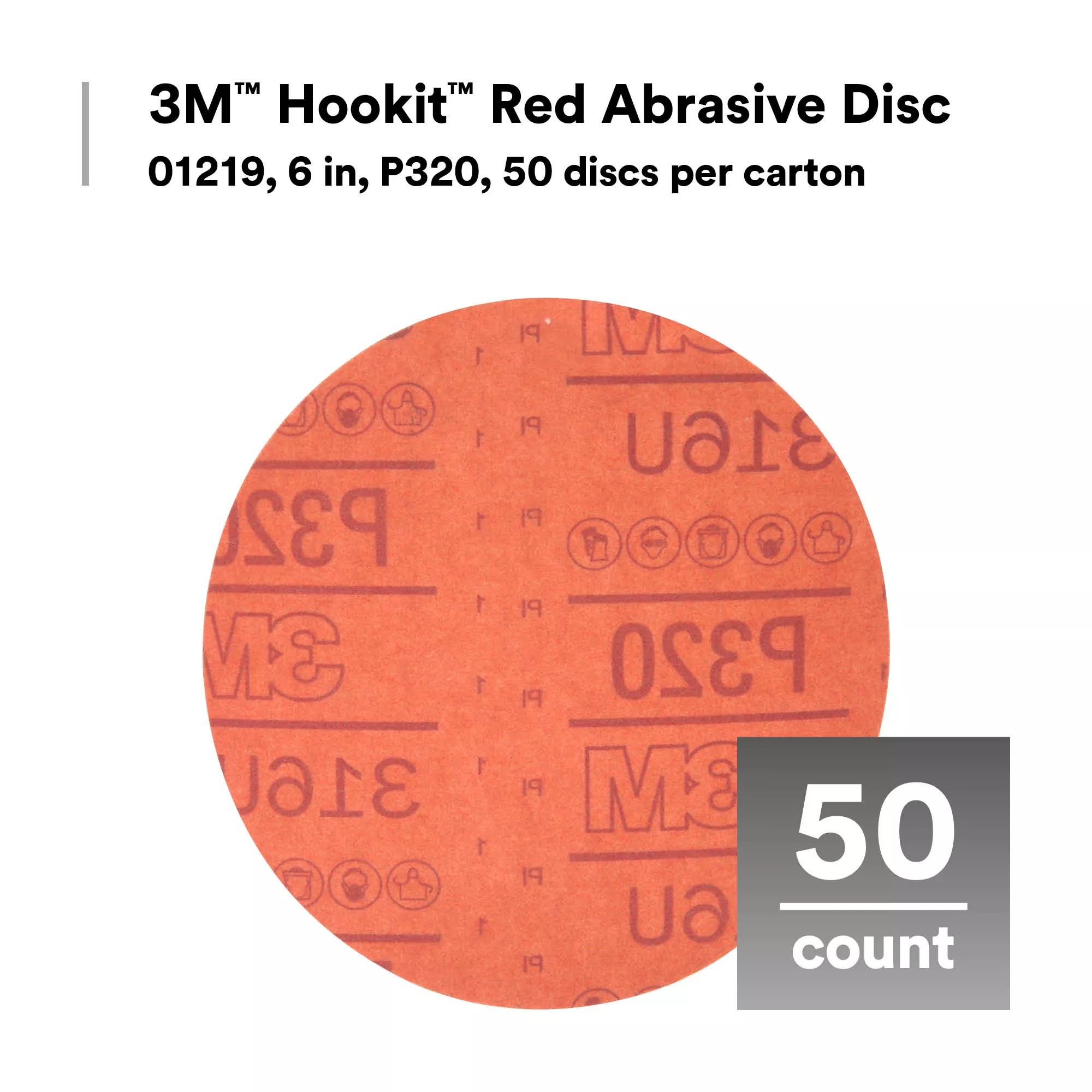 SKU 7000119782 | 3M™ Hookit™ Red Abrasive Disc