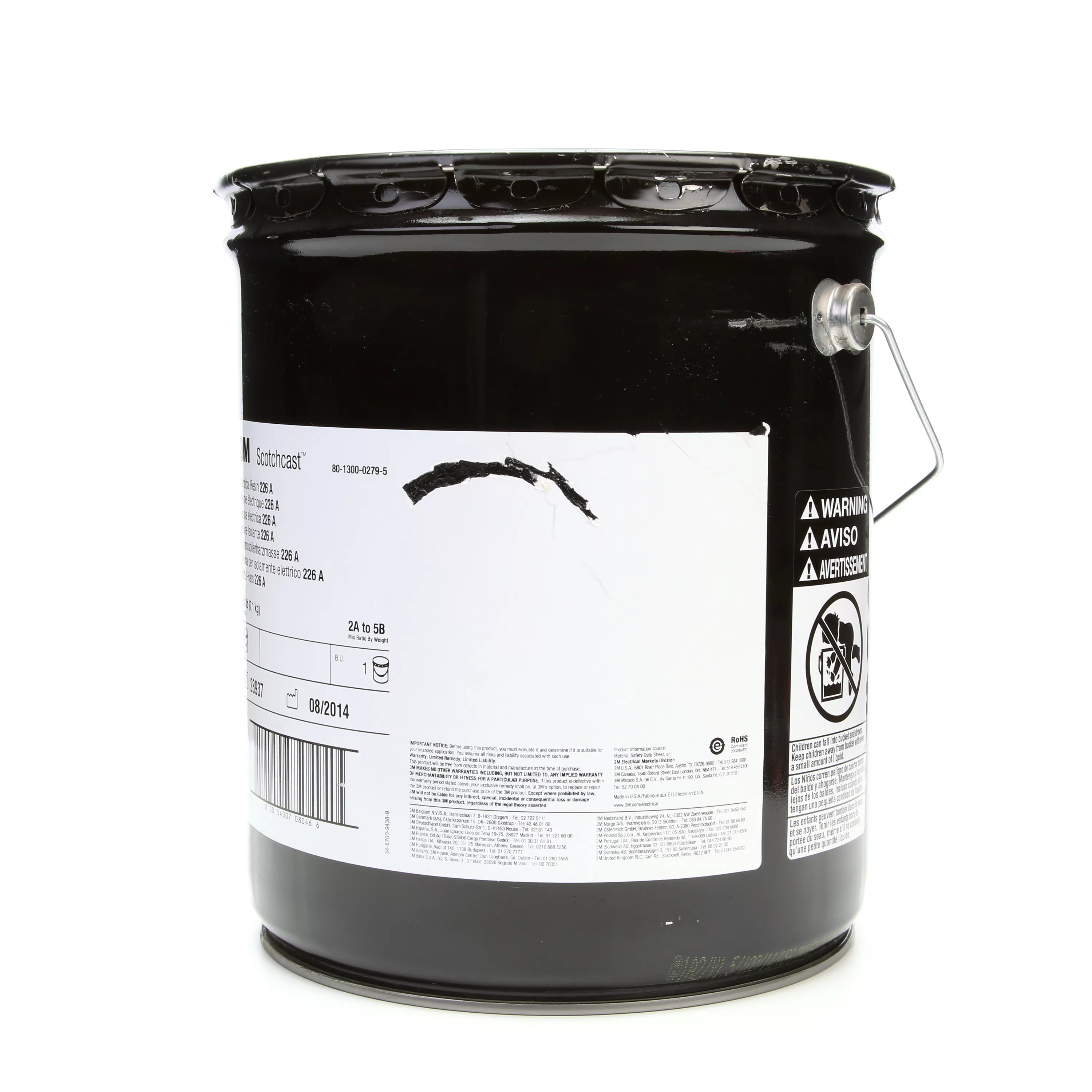 Product Number  | 3M™ Scotchcast™ Electrical Resin 226 Part A (15.8 lb)