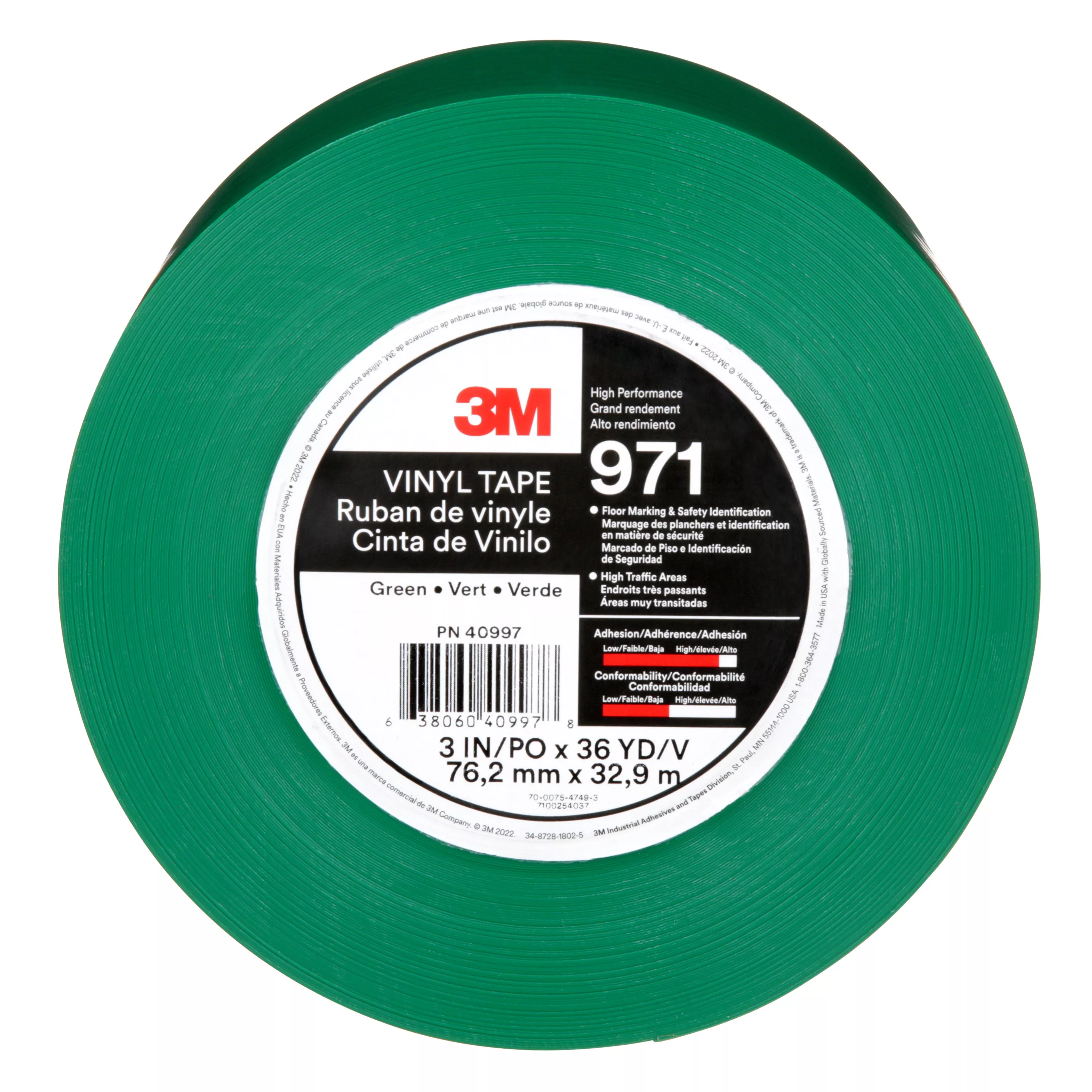 SKU 7100254037 | 3M™ Durable Floor Marking Tape 971