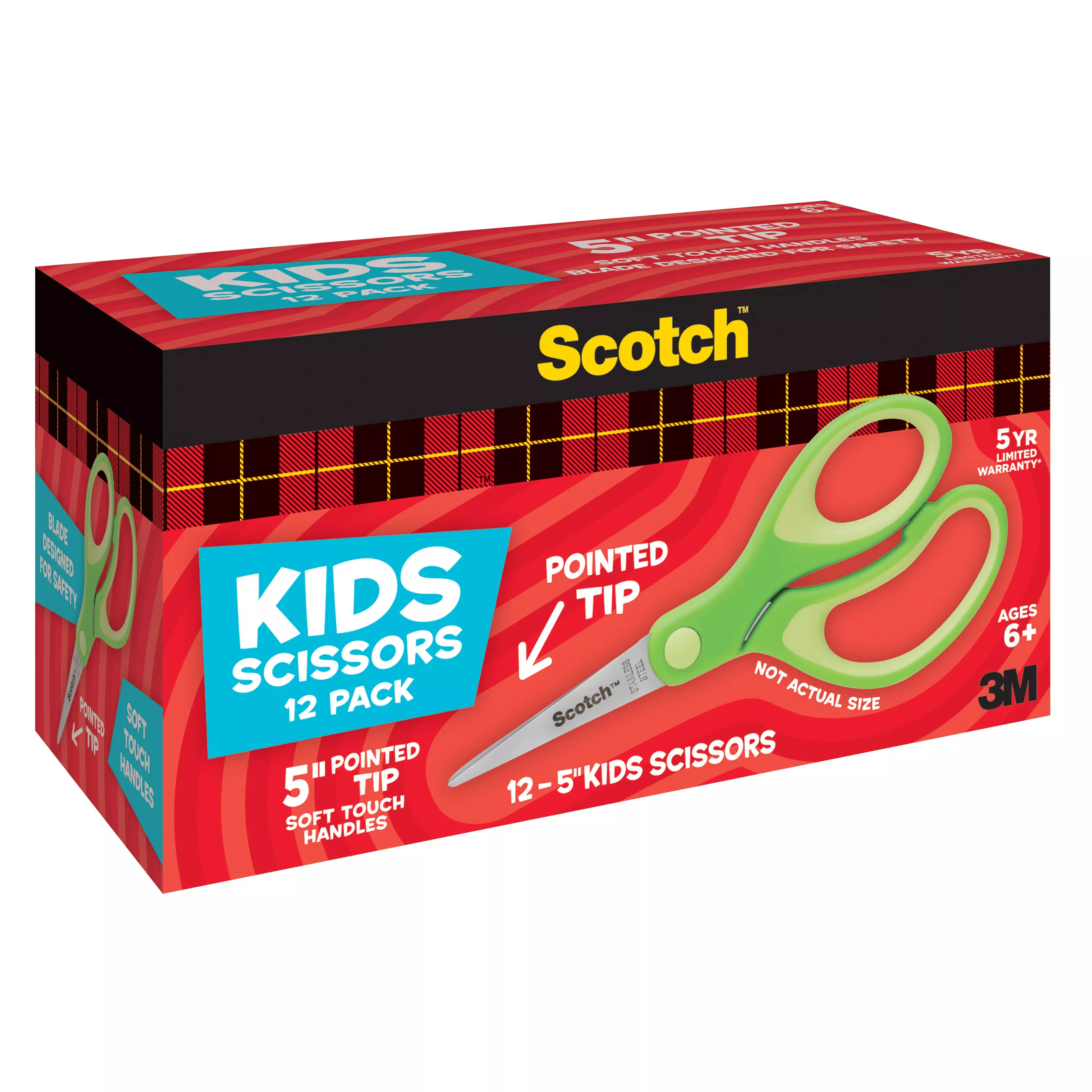 SKU 7100086943 | Scotch™ 12PK Kids Scissors 1442P-12