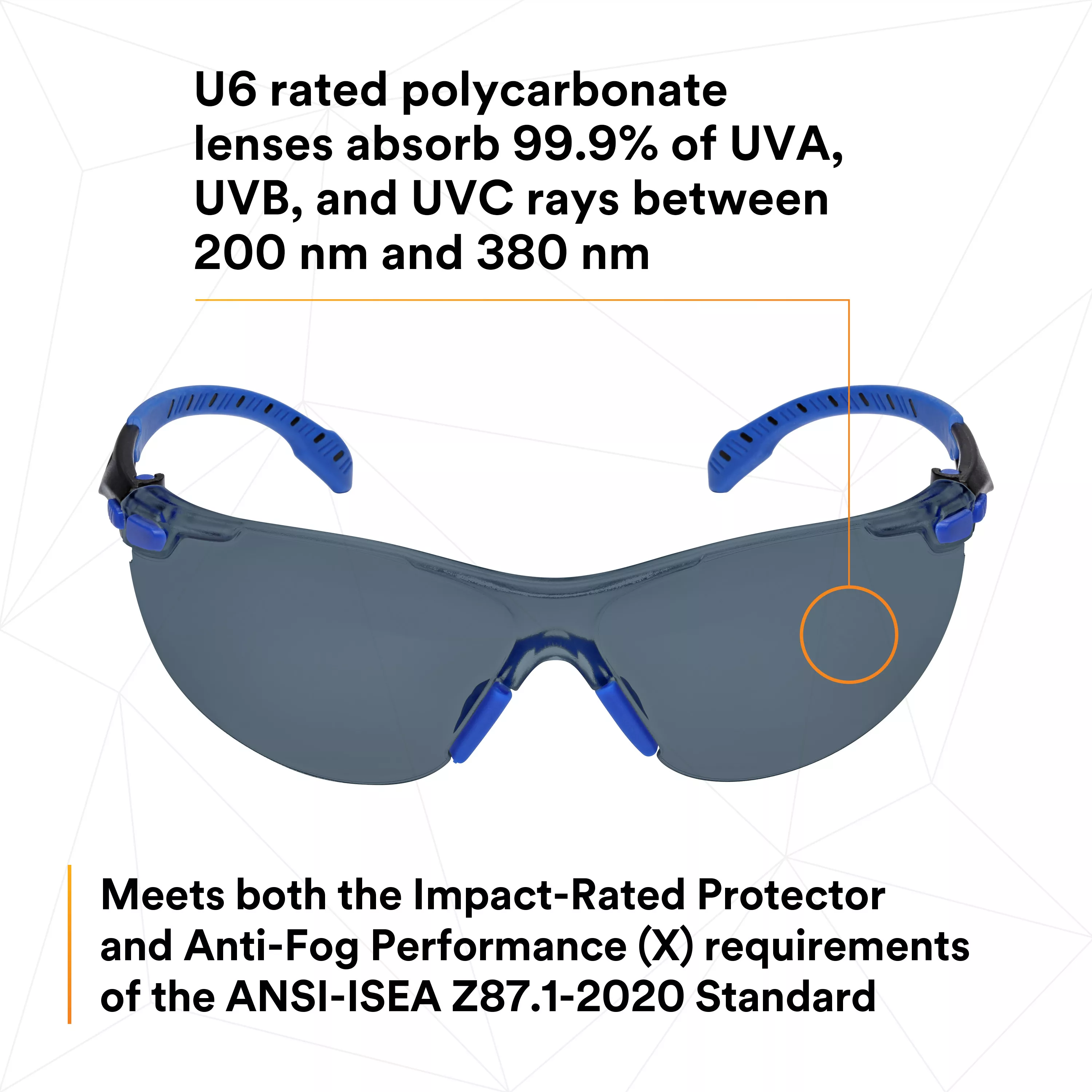 SKU 7100079184 | 3M™ Solus™ 1000-Series Safety Glasses S1102SGAF