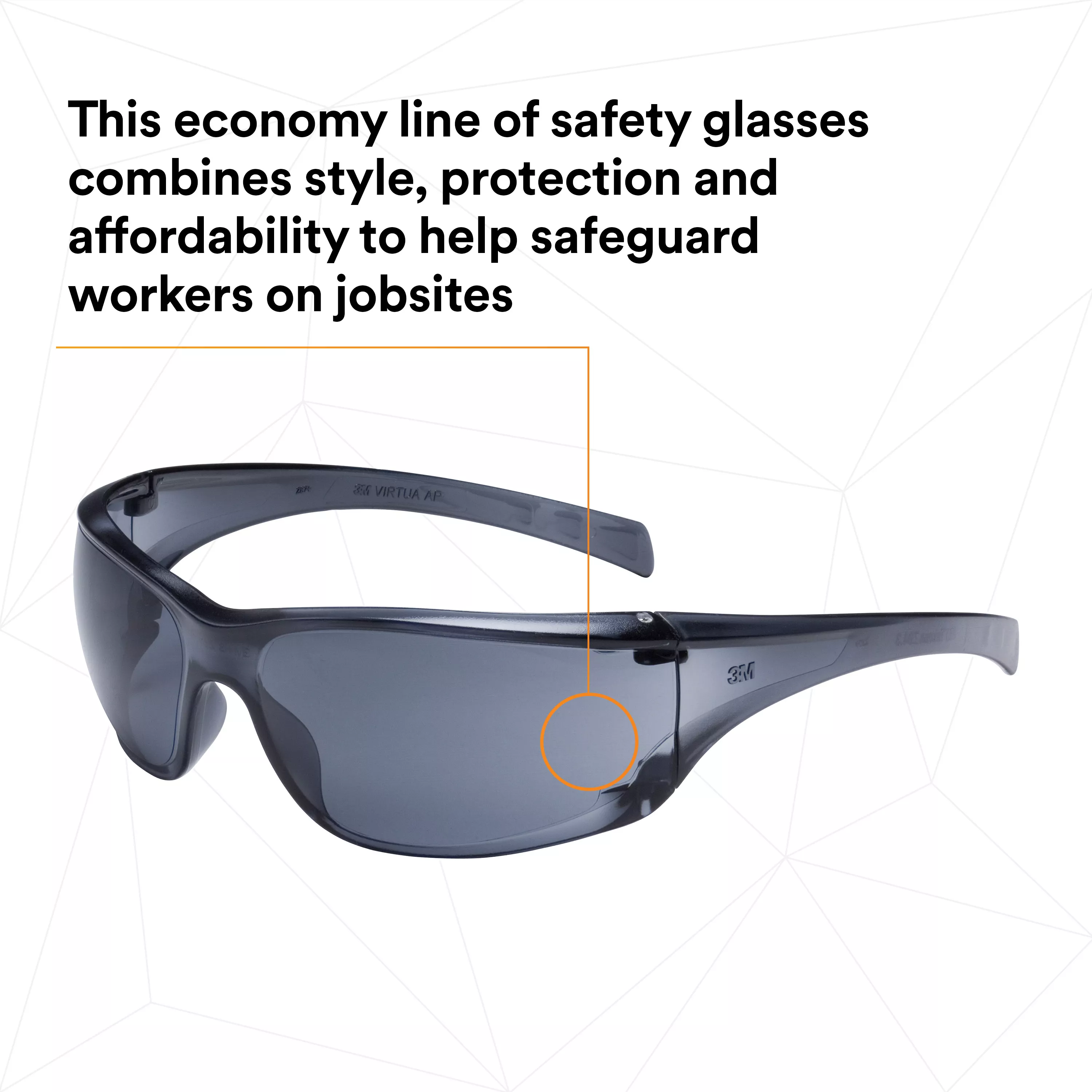 Product Number 11815-00000-20 | 3M™ Virtua™ AP Protective Eyewear 11815-00000-20 Gray Hard Coat Lens