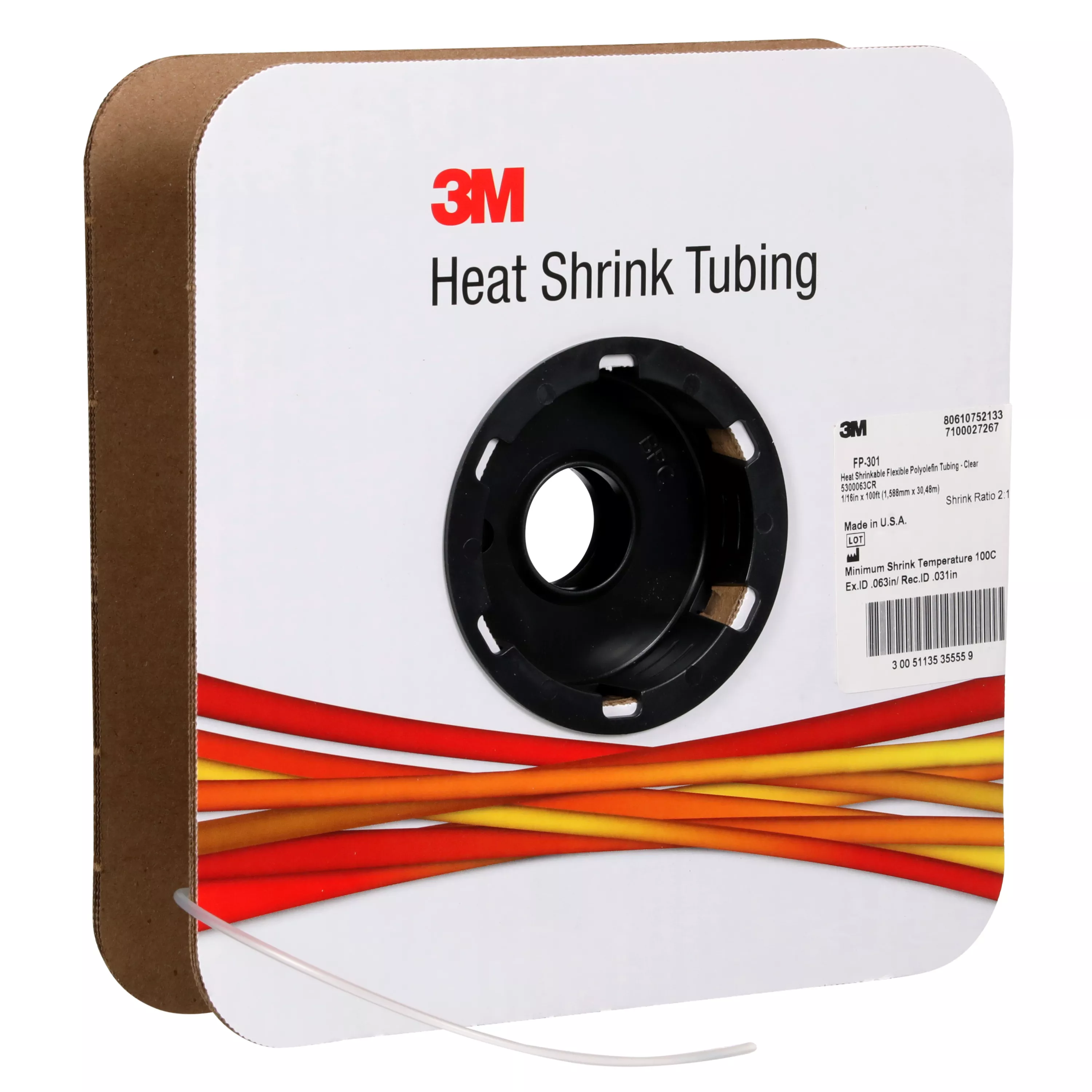 SKU 7100027267 | 3M™ Heat Shrink Thin-Wall Tubing