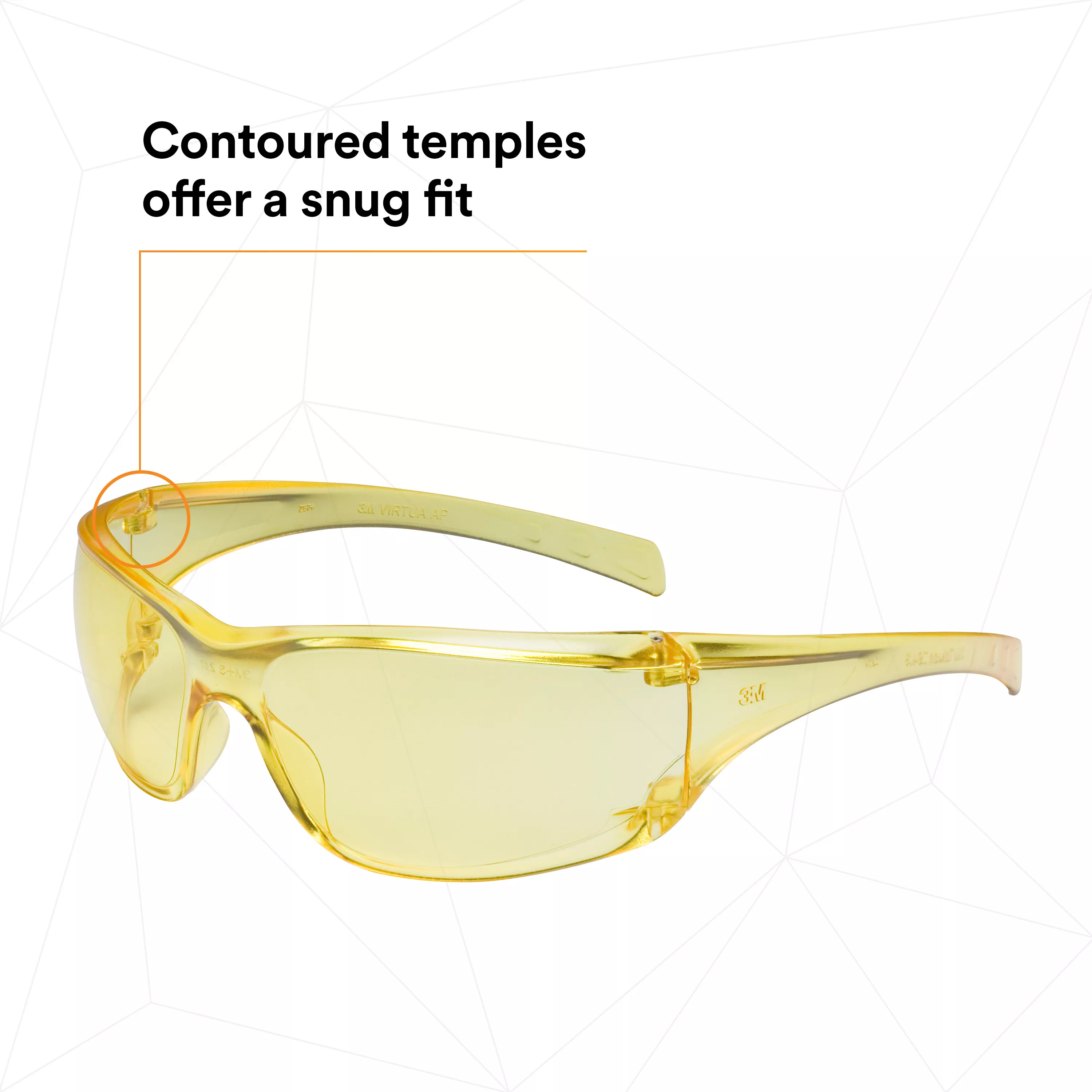 SKU 7000030052 | 3M™ Virtua™ AP Protective Eyewear 11817-00000-20 Amber Hard Coat Lens