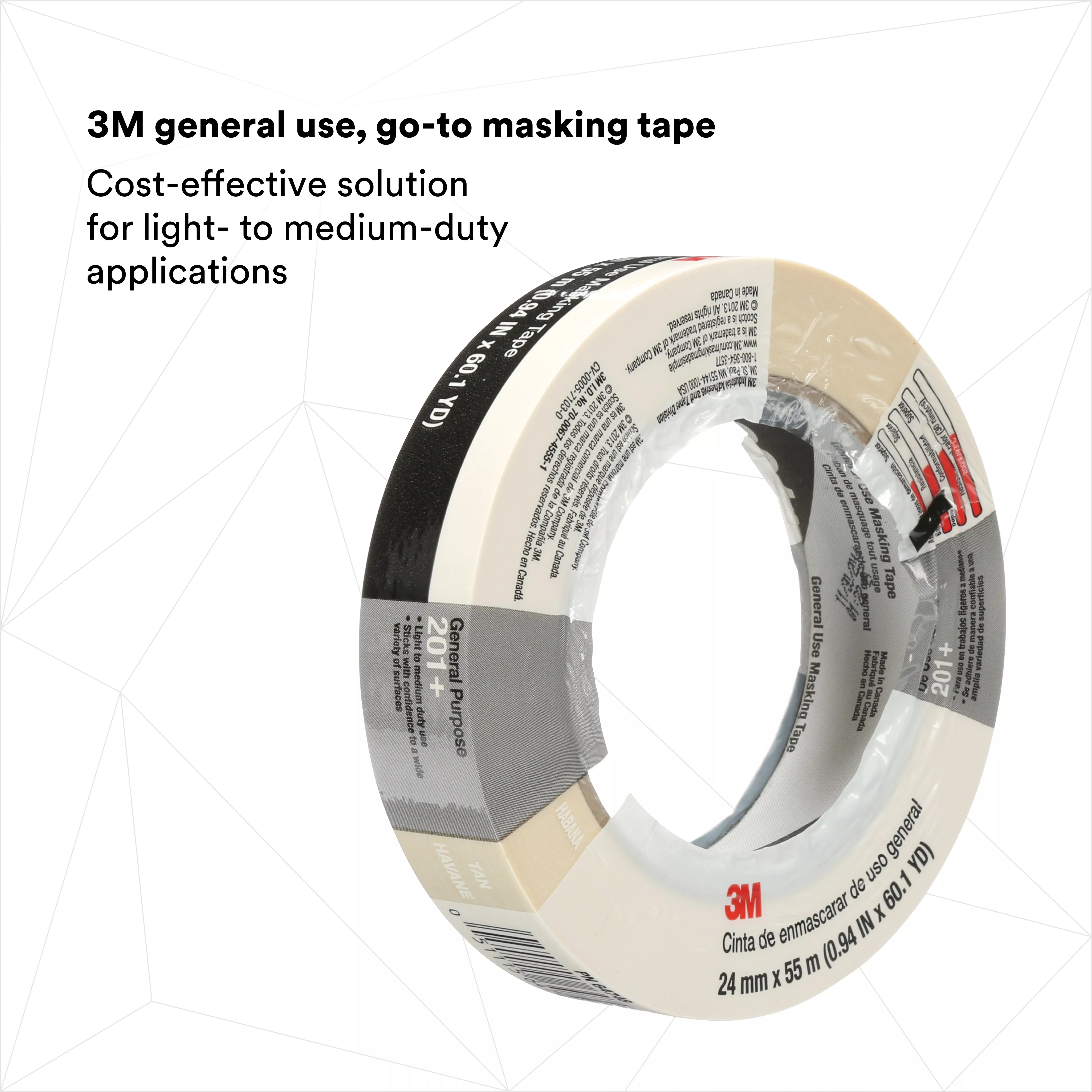 SKU 7000148416 | 3M™ General Use Masking Tape 201+