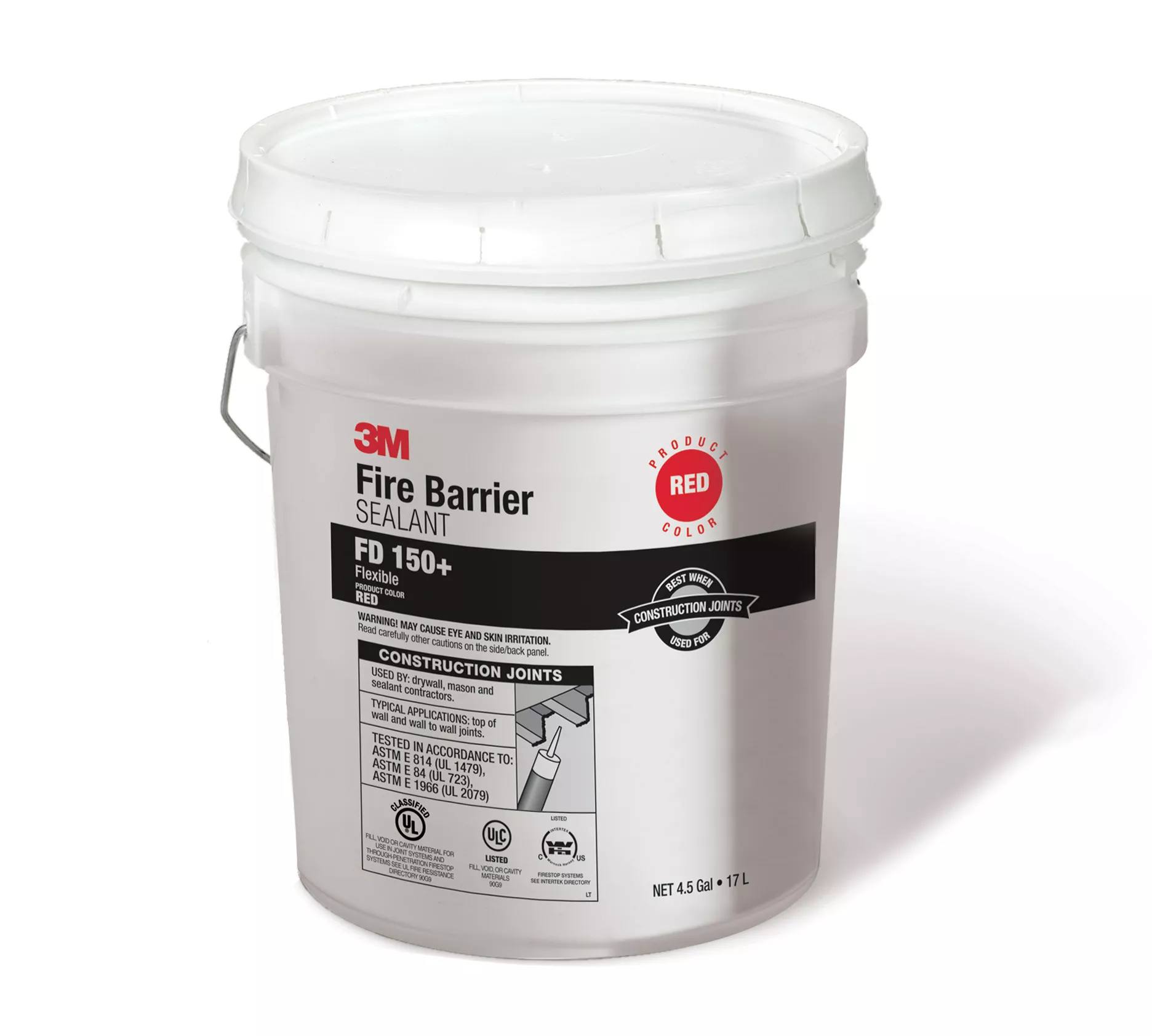 3M™ Fire Barrier Sealant FD 150+, Red, 4.5 Gallon (Pail), 1 Each/Drum