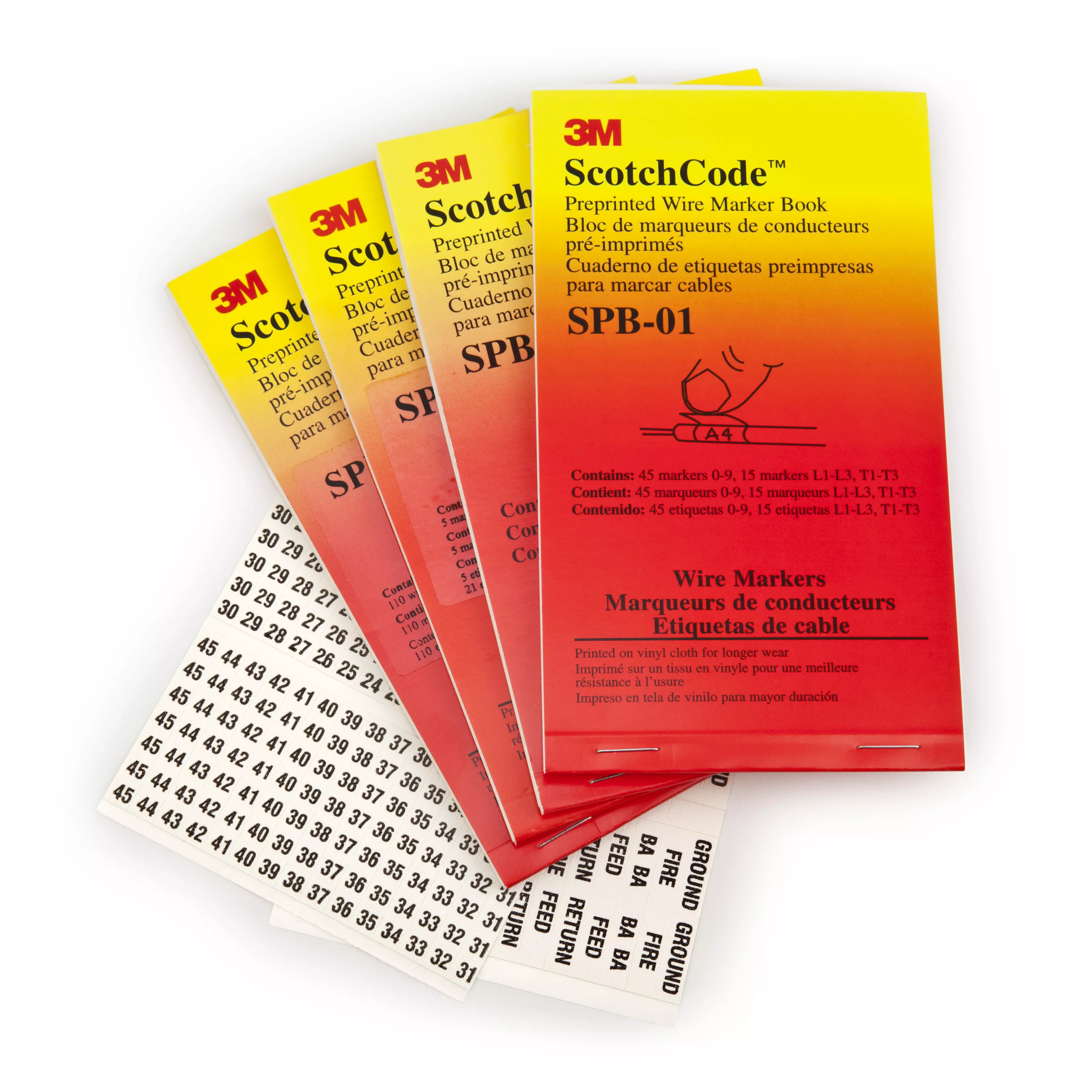 UPC 00054007499626 | 3M™ ScotchCode™ Pre-Printed Wire Marker Book SPB-13