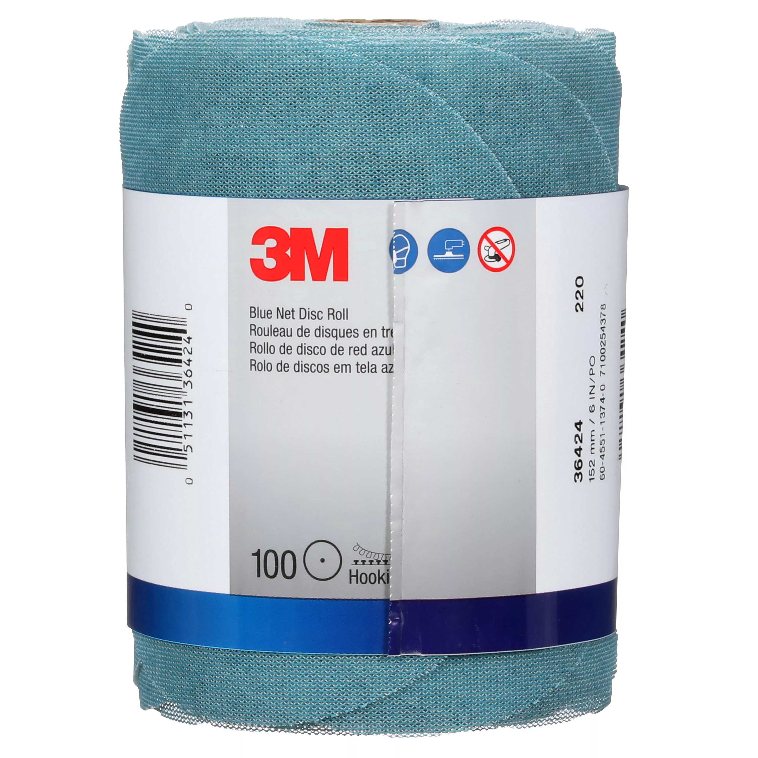 SKU 7100254378 | 3M™ Blue Net Disc Roll 36424