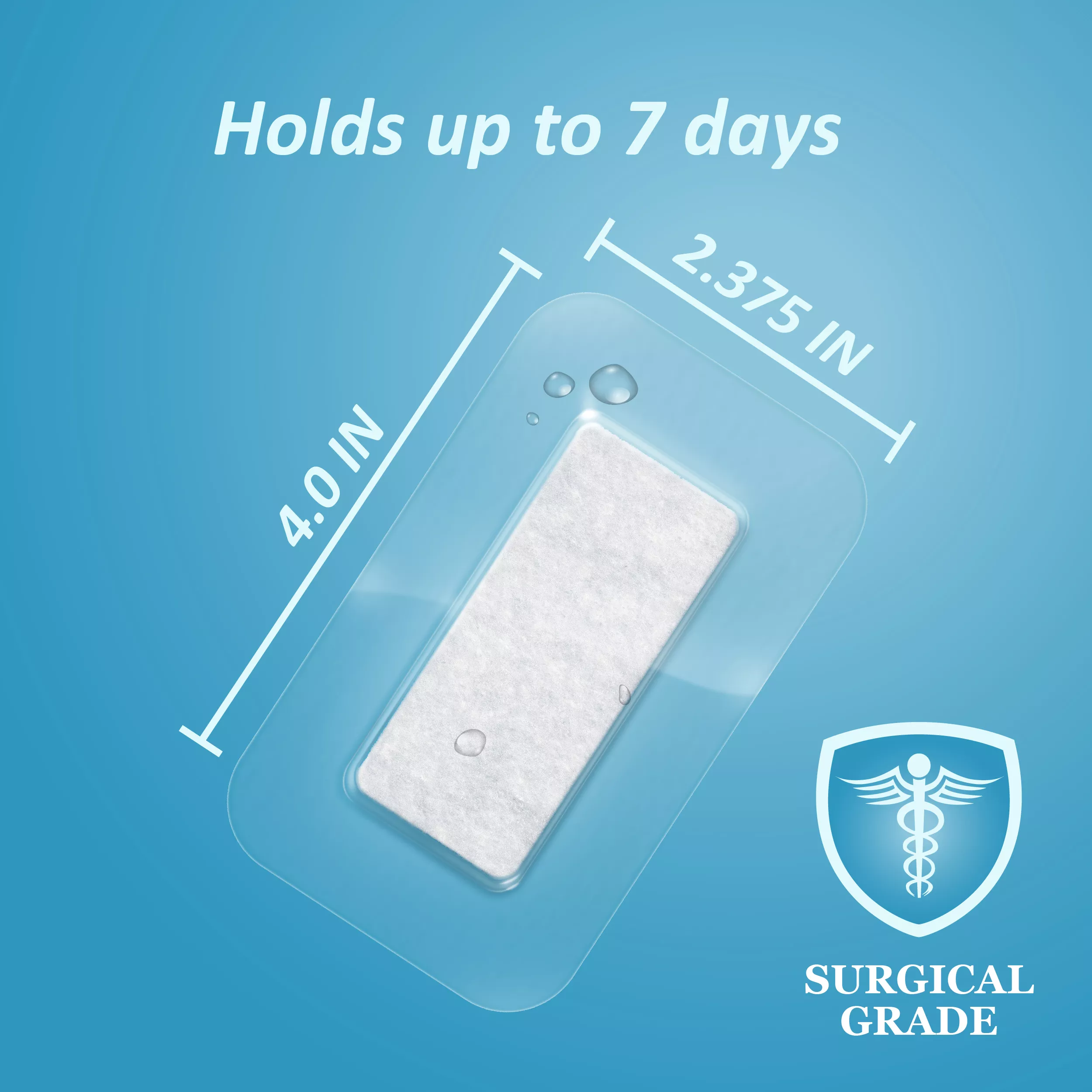 SKU 7100282587 | Nexcare™ Tegaderm™ + Pad Transparent Dressing H3584