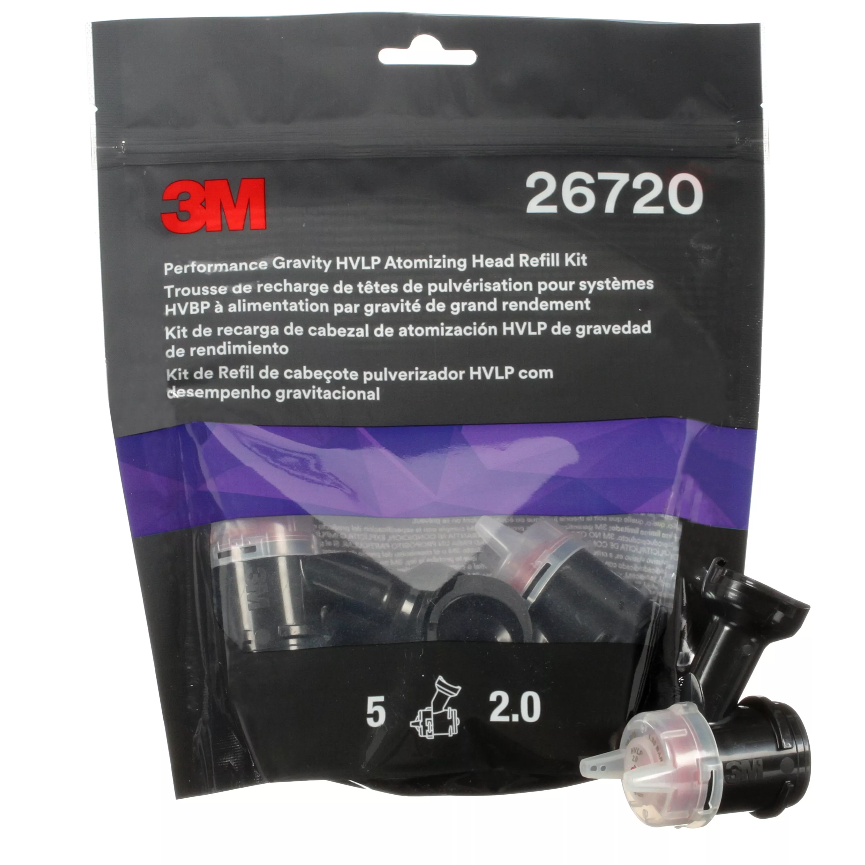 UPC 00051131267206 | 3M™ Performance Gravity HVLP Atomizing Head Refill Kit 26720