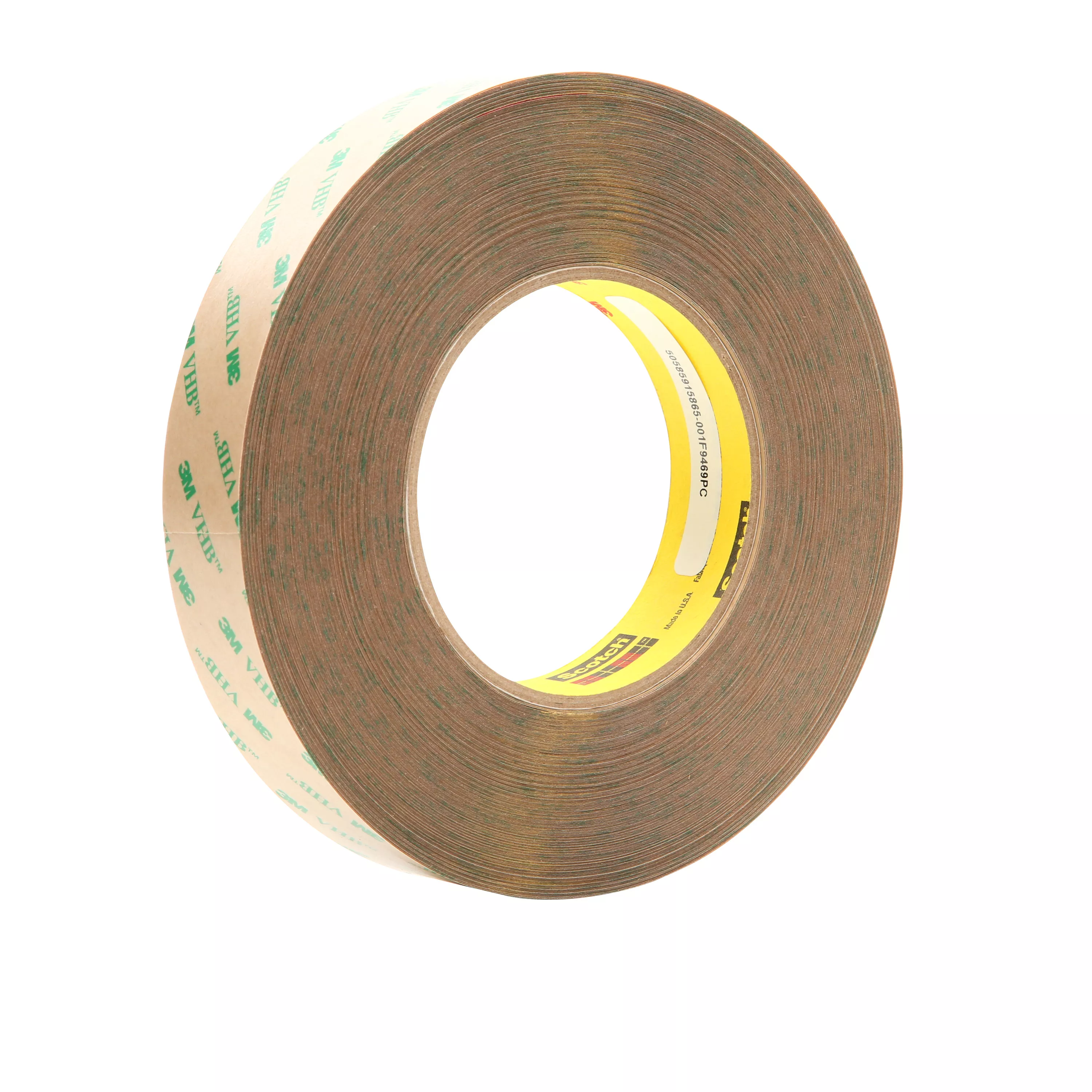 3M™ VHB™ Adhesive Transfer Tape F9460PC, Clear, 1 in x 60 yd, 2 mil, 36 Roll/Case