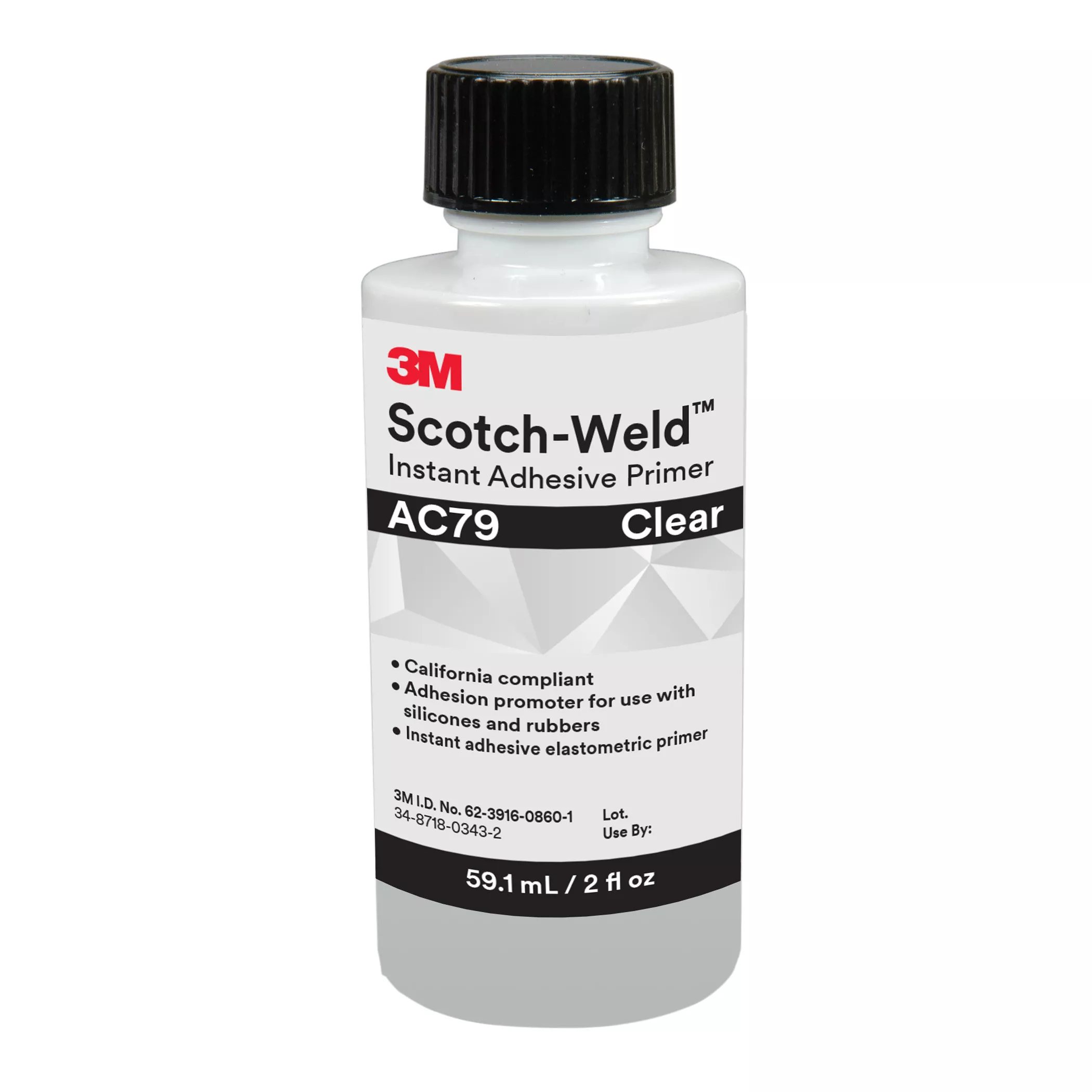 3M™ Scotch-Weld™ Instant Adhesive Primer AC79, Clear, 2 fl oz, 10 Bottles/Case